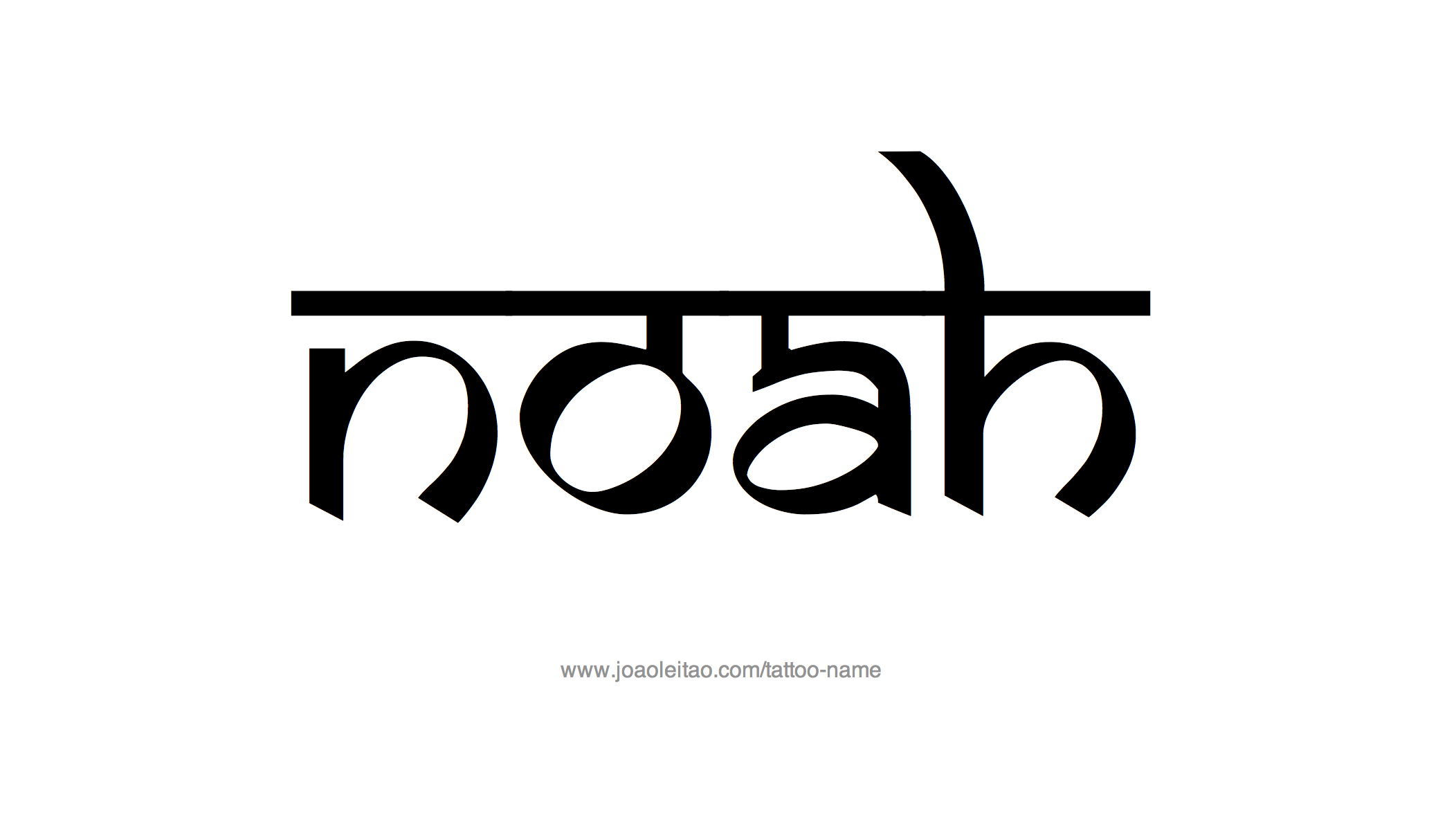 Tattoo Design Name Noah 