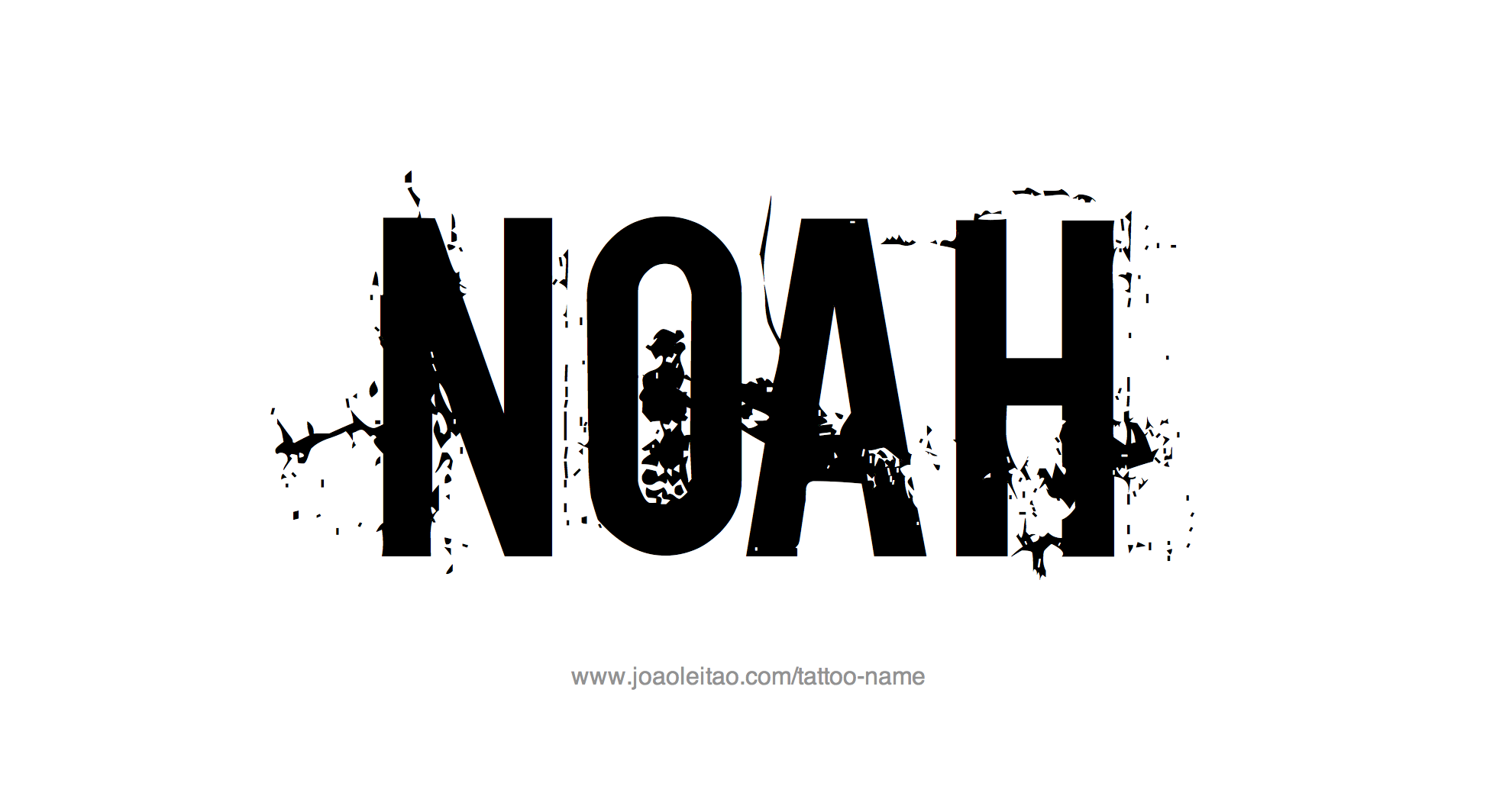 Tattoo Design Name Noah 