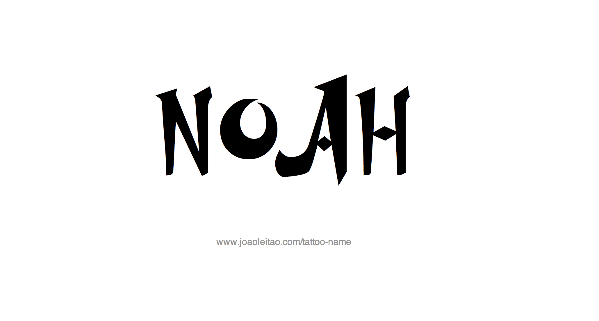 Tattoo Design Name Noah 