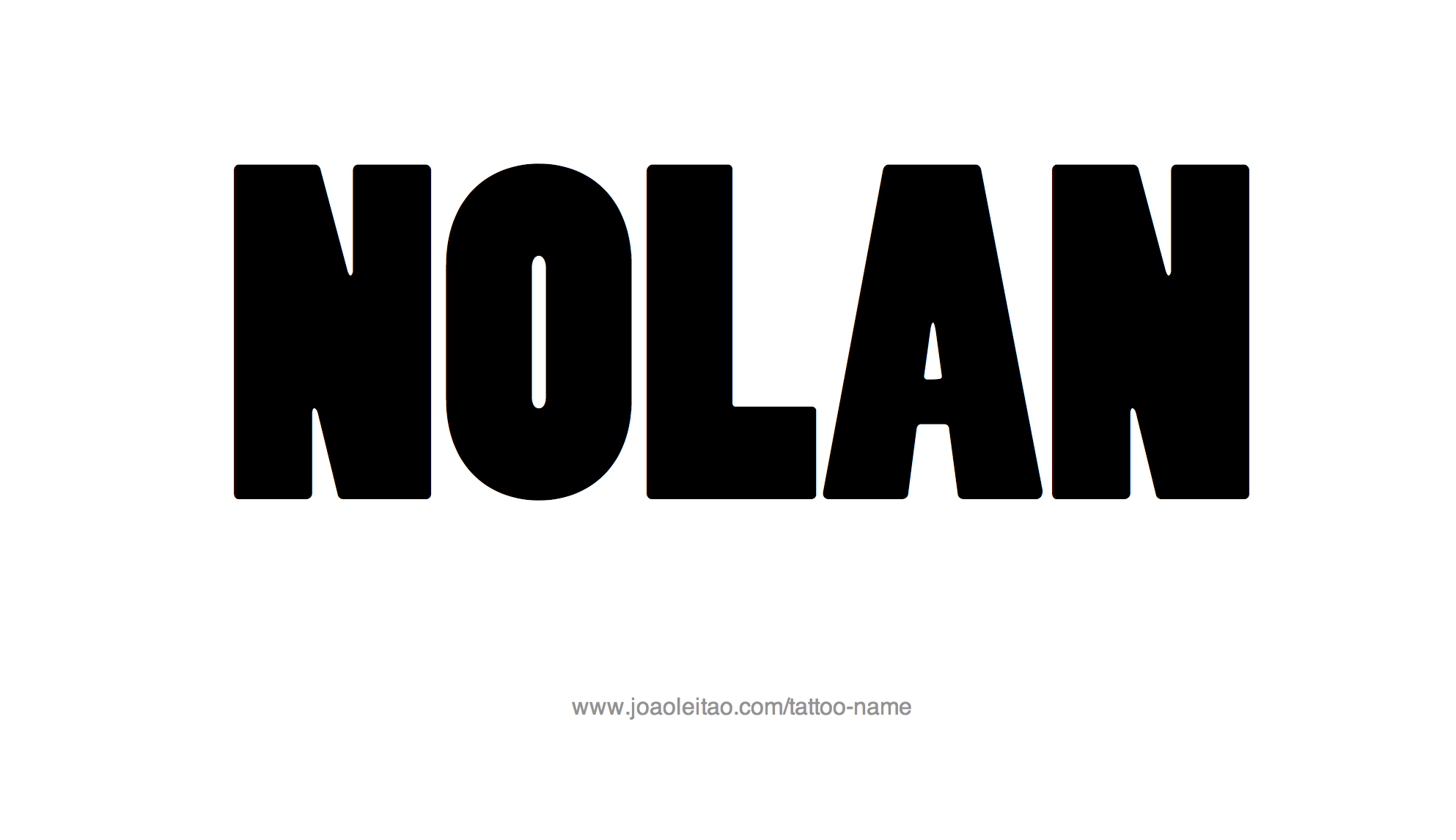 Tattoo Design Name Nolan 