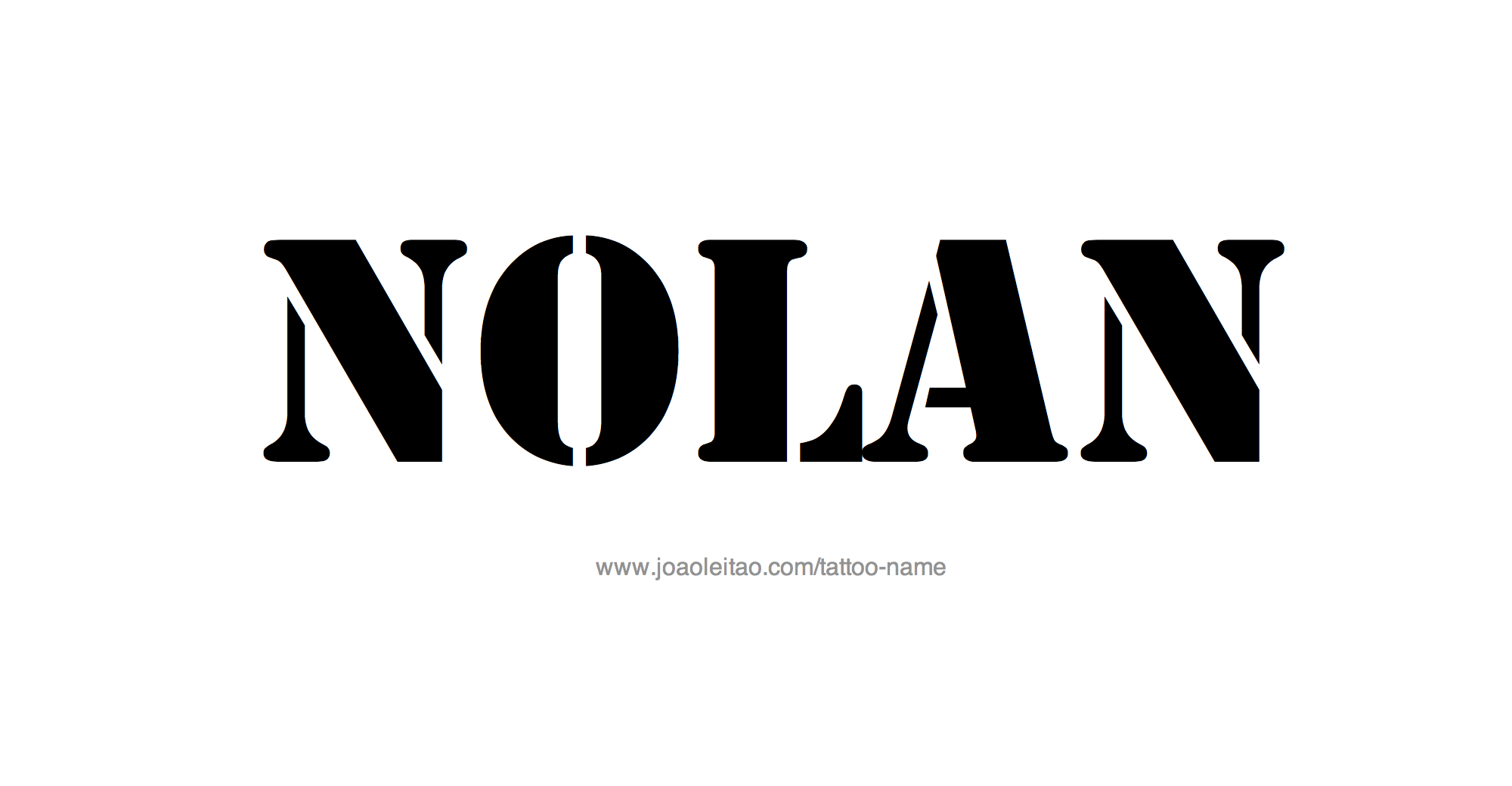 Tattoo Design Name Nolan 