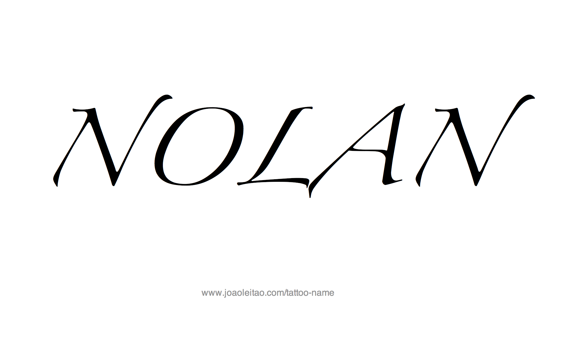 Tattoo Design Name Nolan 