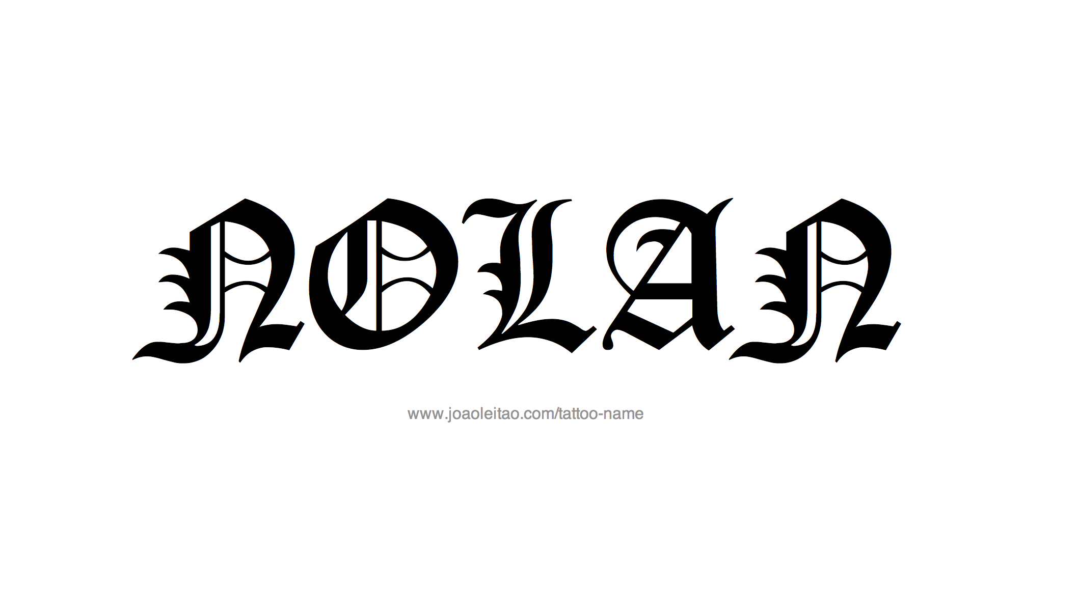 Tattoo Design Name Nolan 