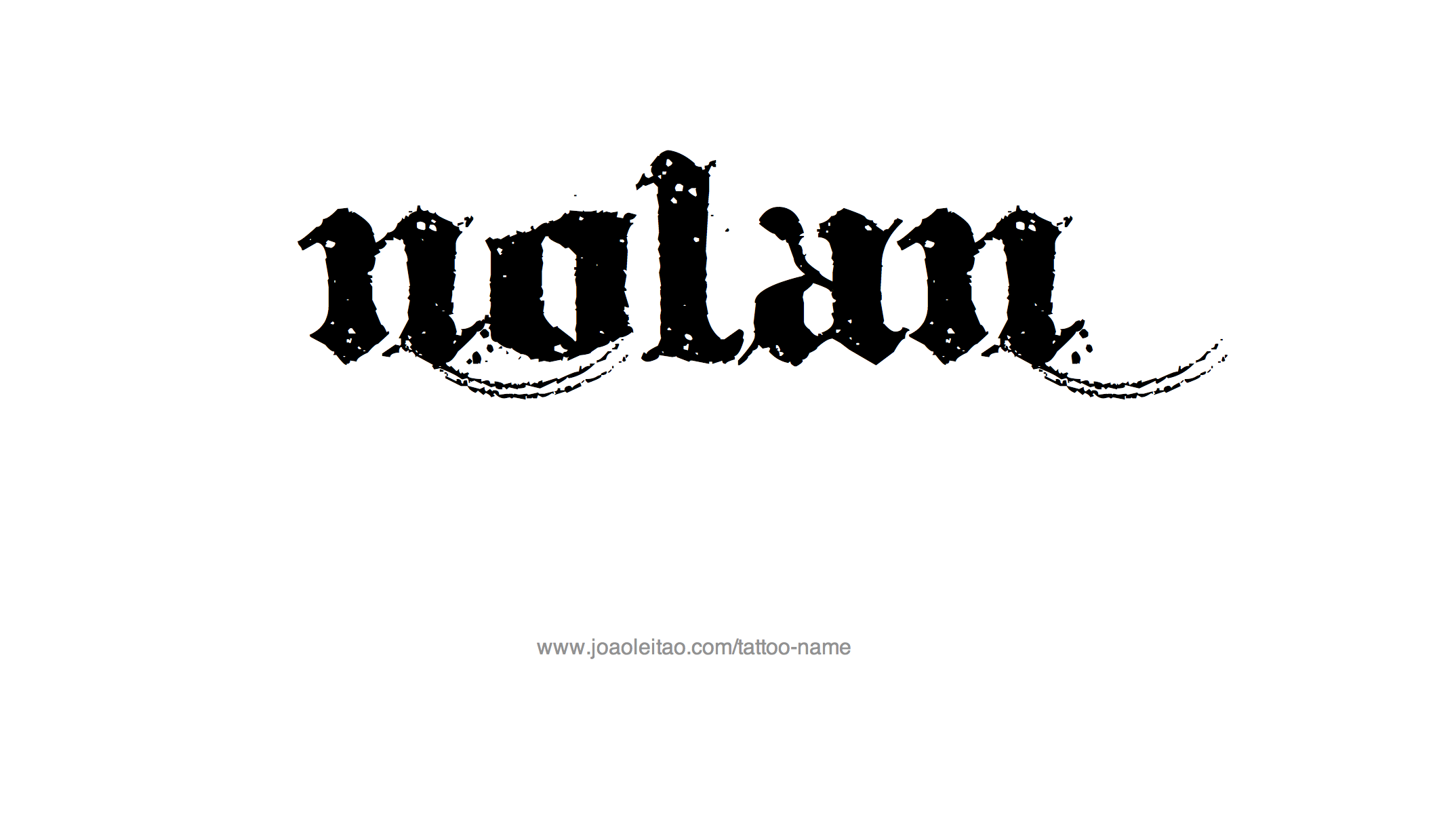 Tattoo Design Name Nolan 