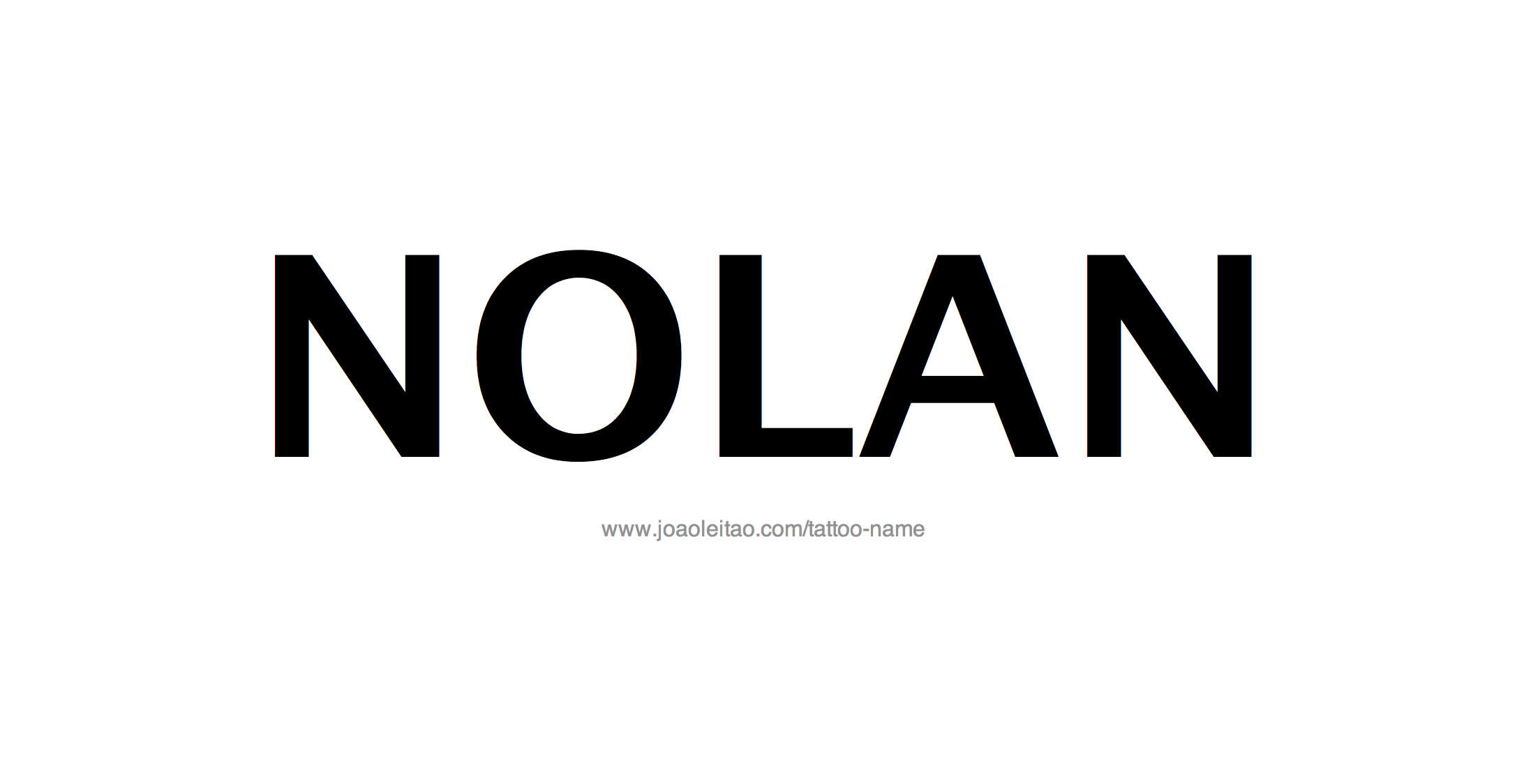 Tattoo Design Name Nolan 