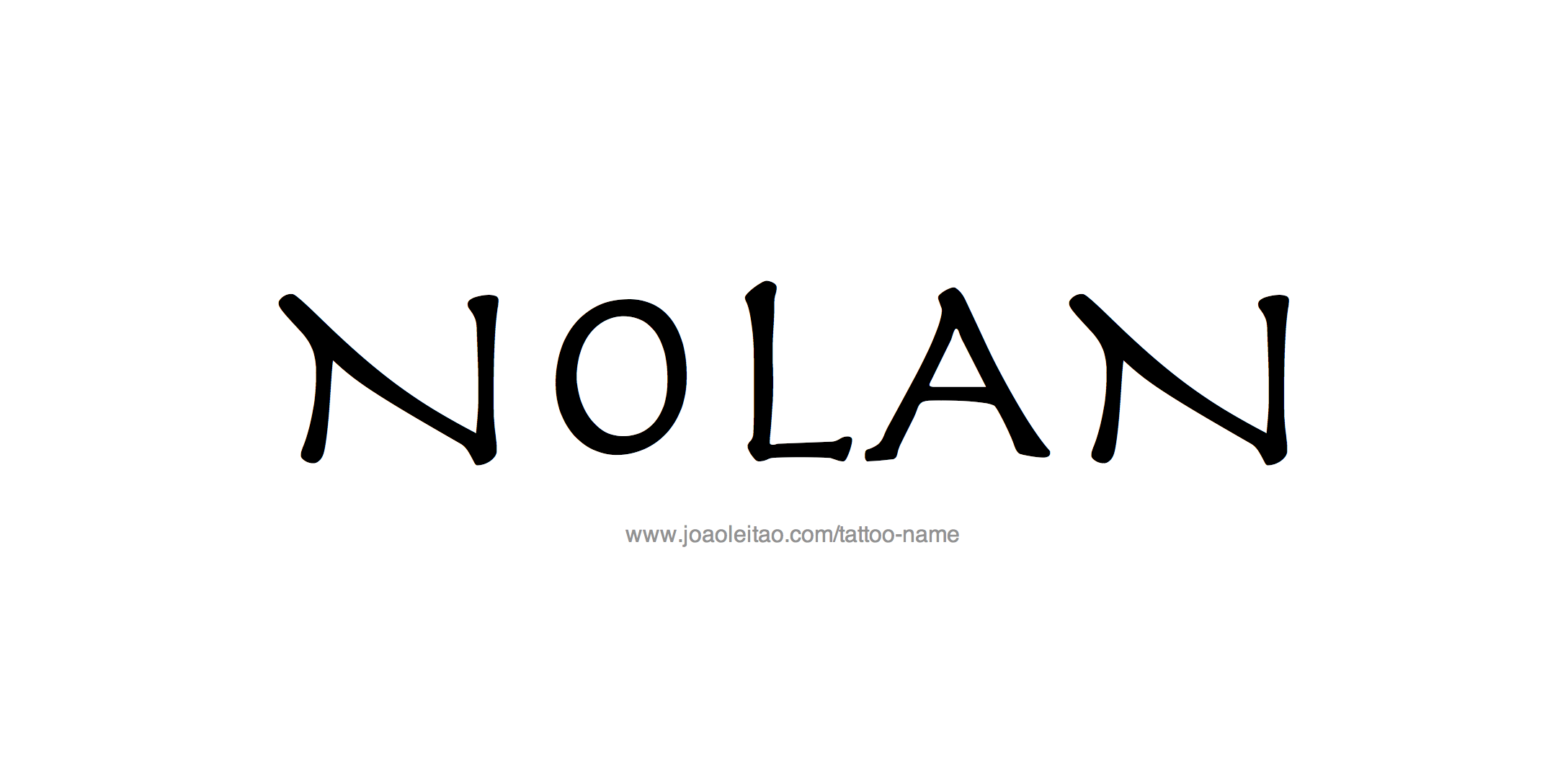 Tattoo Design Name Nolan 