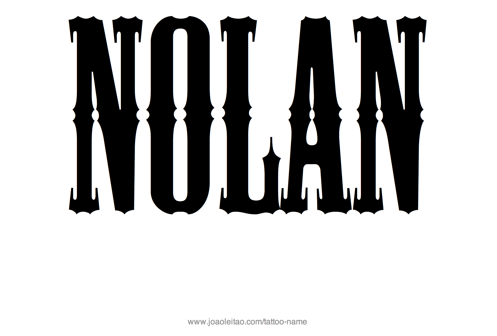 Tattoo Design Name Nolan 