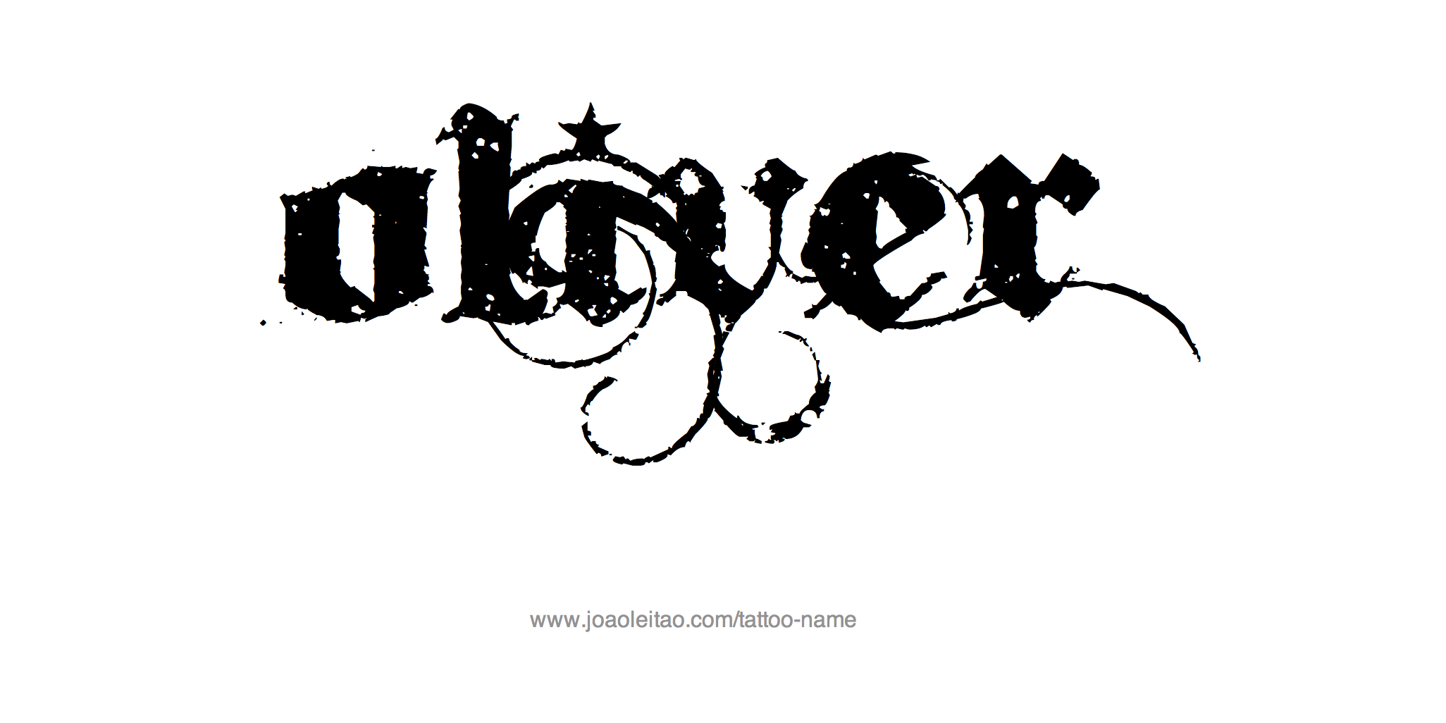 Tattoo Design Name Oliver 