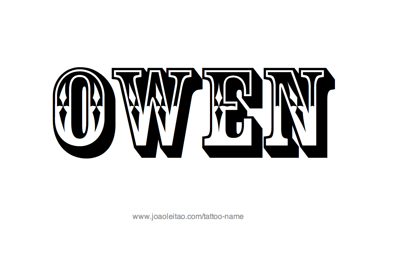 Tattoo Design Name Owen 