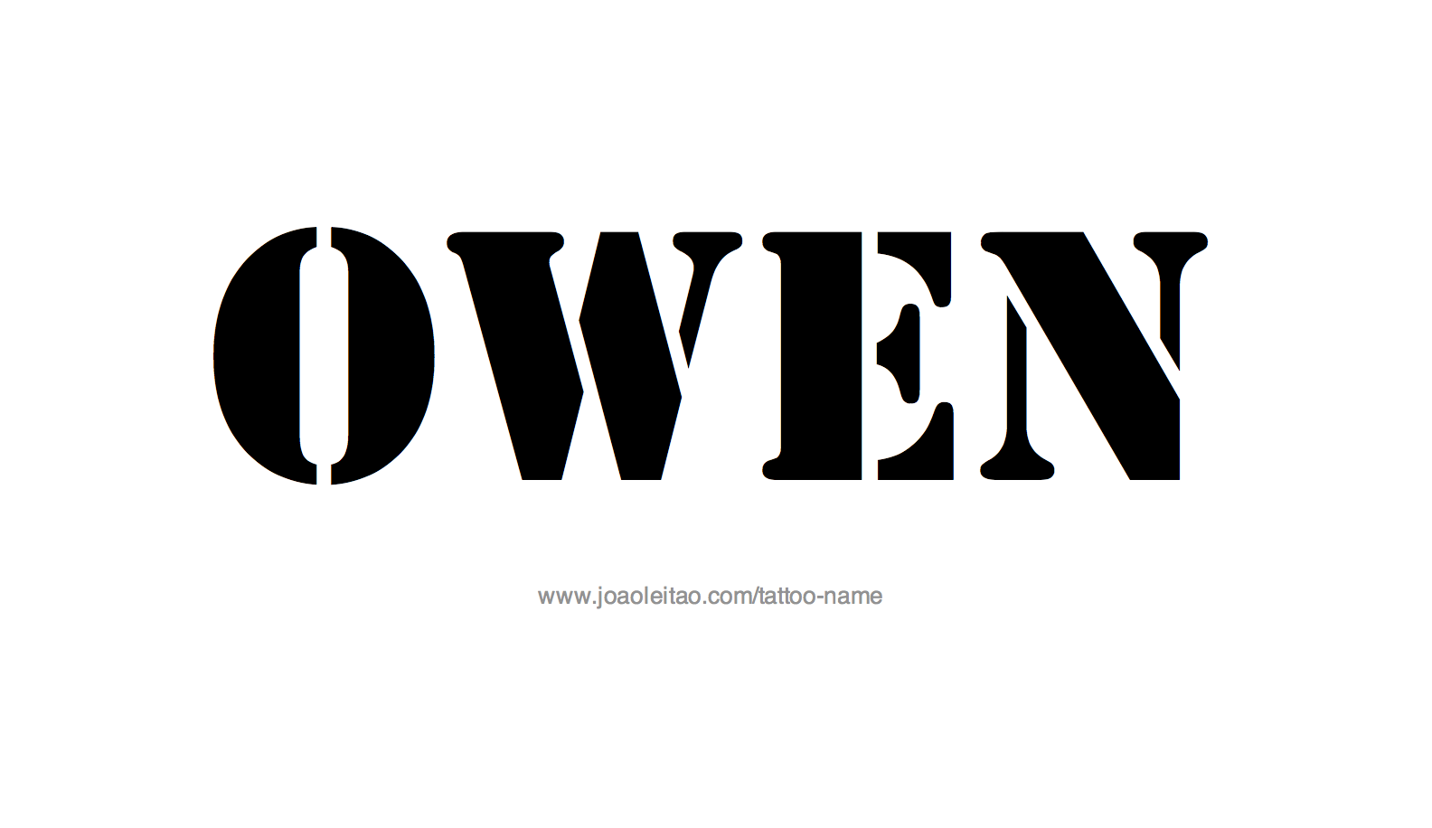 Tattoo Design Name Owen 