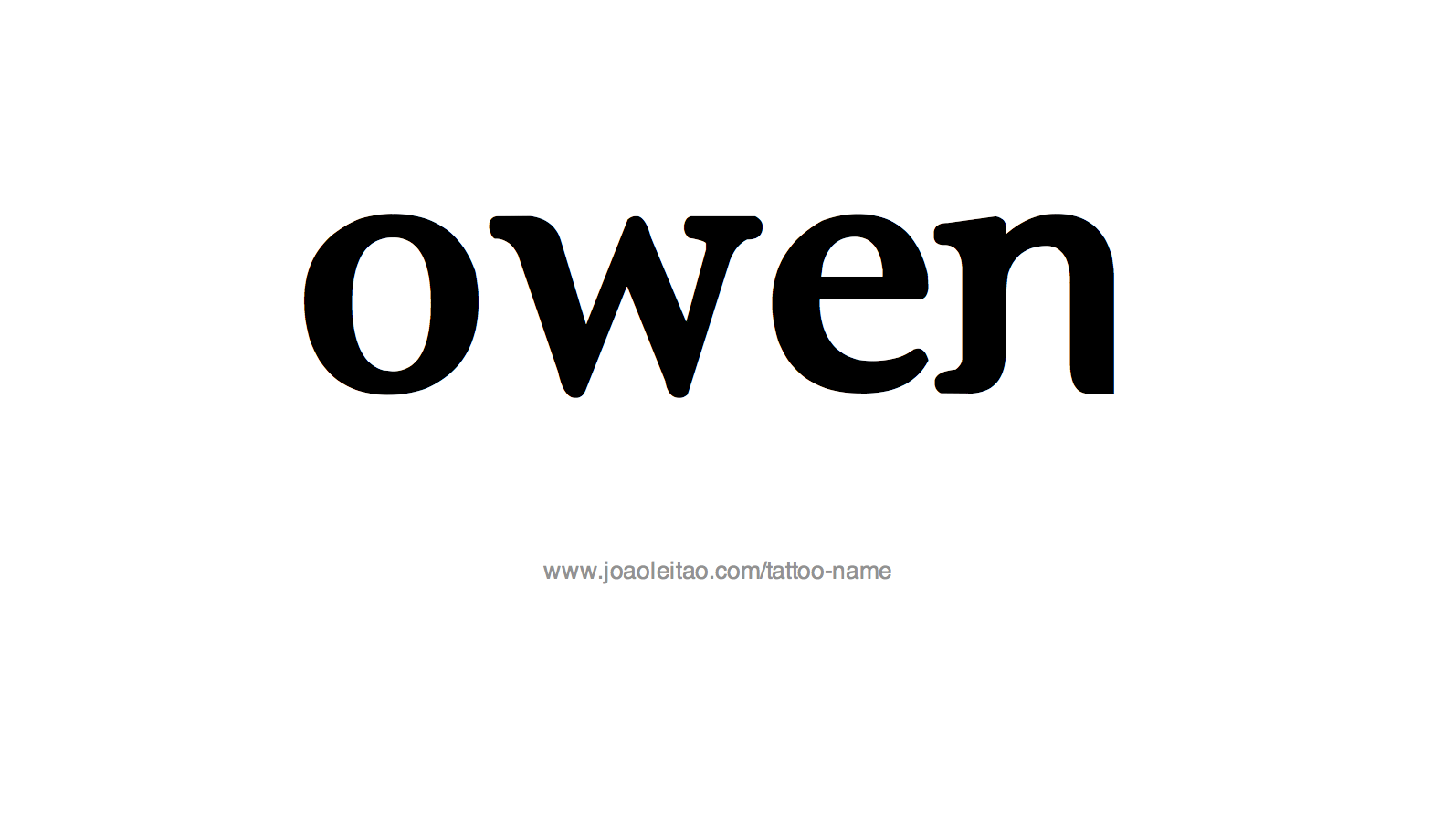 Tattoo Design Name Owen 