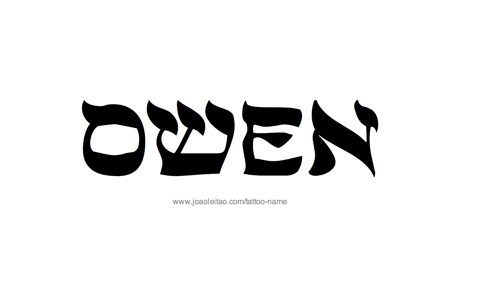 Tattoo Design Name Owen 