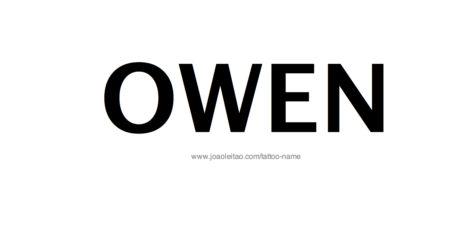 Tattoo Design Name Owen 
