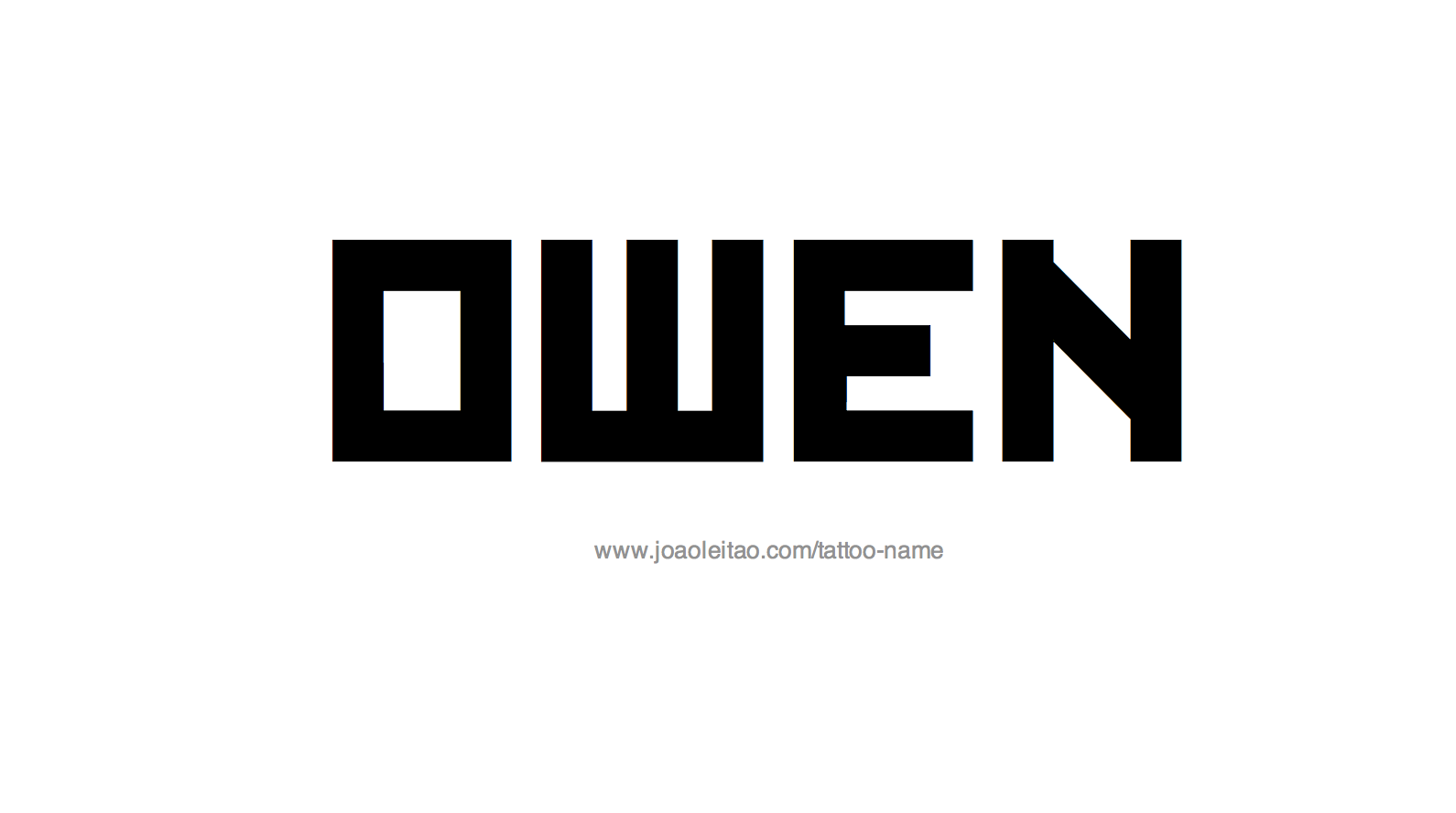 Tattoo Design Name Owen 