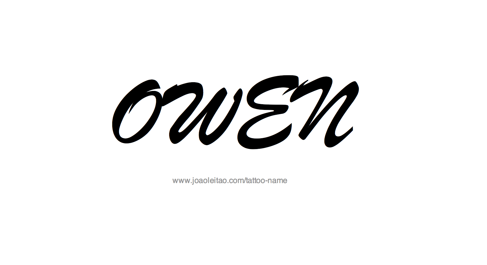 Tattoo Design Name Owen 