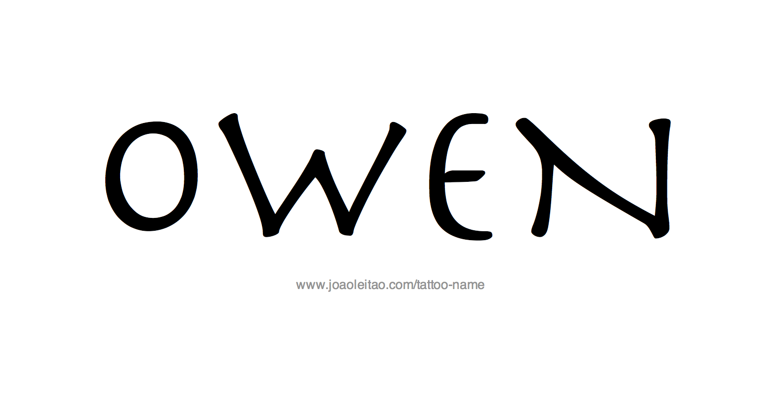 Tattoo Design Name Owen 