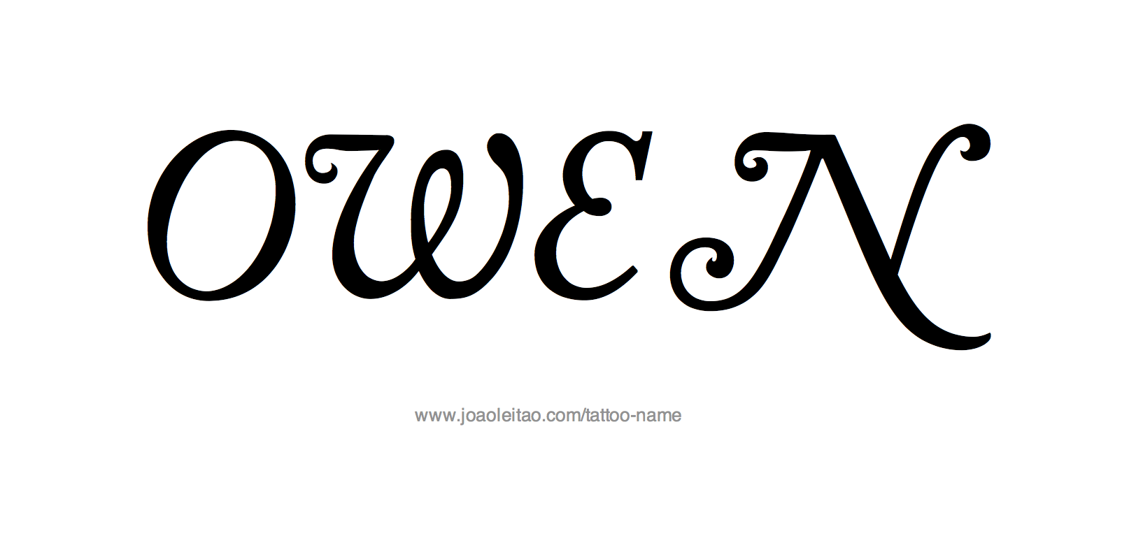 Tattoo Design Name Owen 