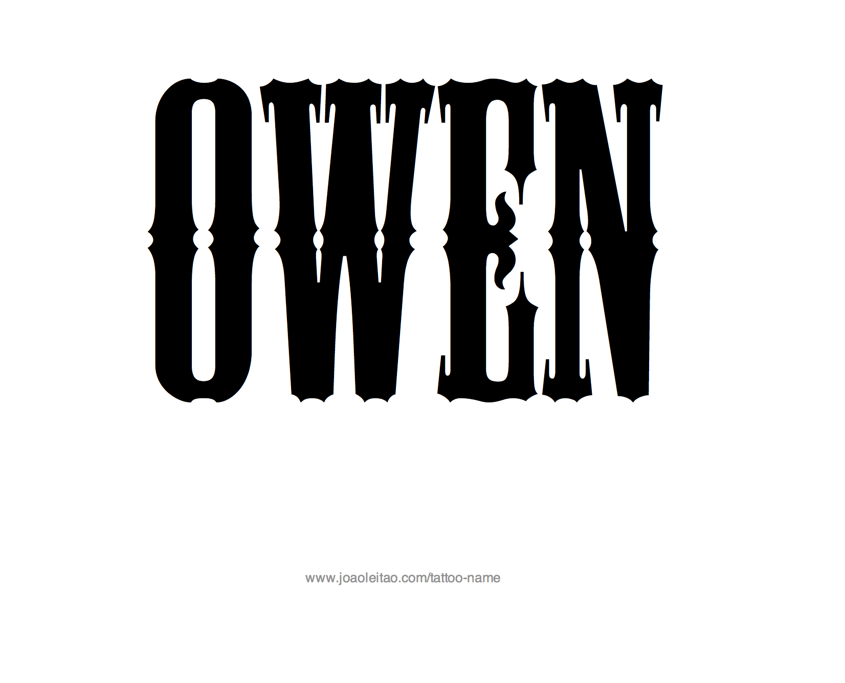 Tattoo Design Name Owen 