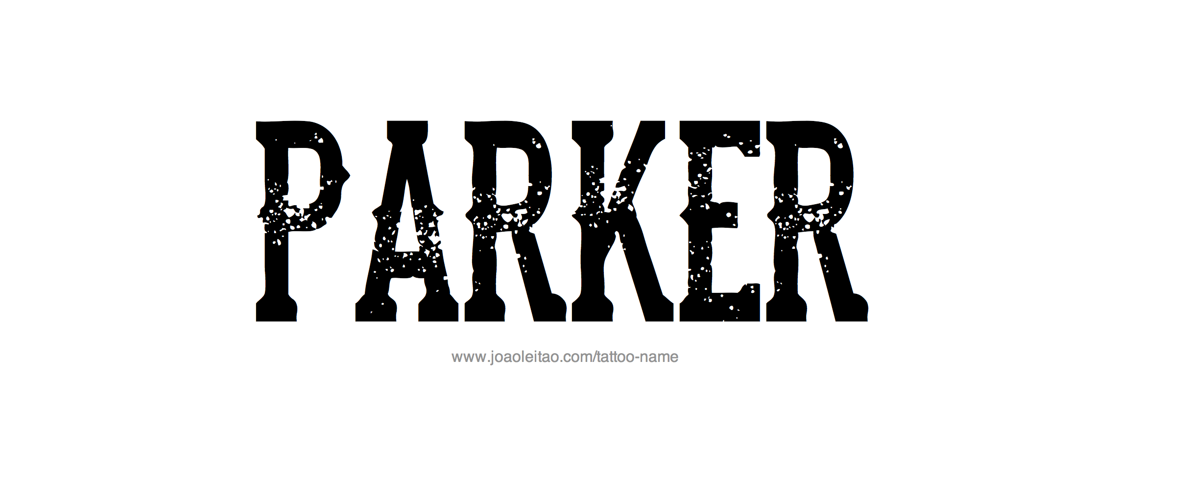 Tattoo Design Name Parker 