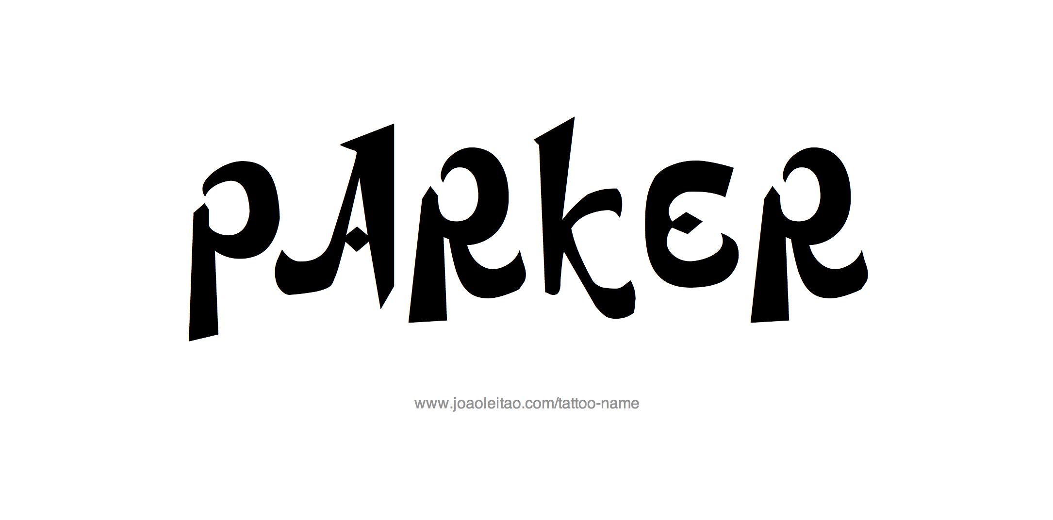 Tattoo Design Name Parker 