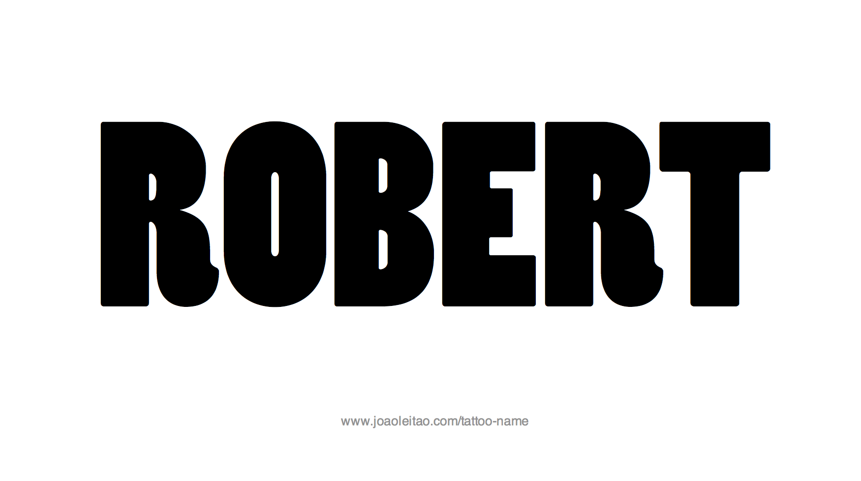 Tattoo Design Name Robert 