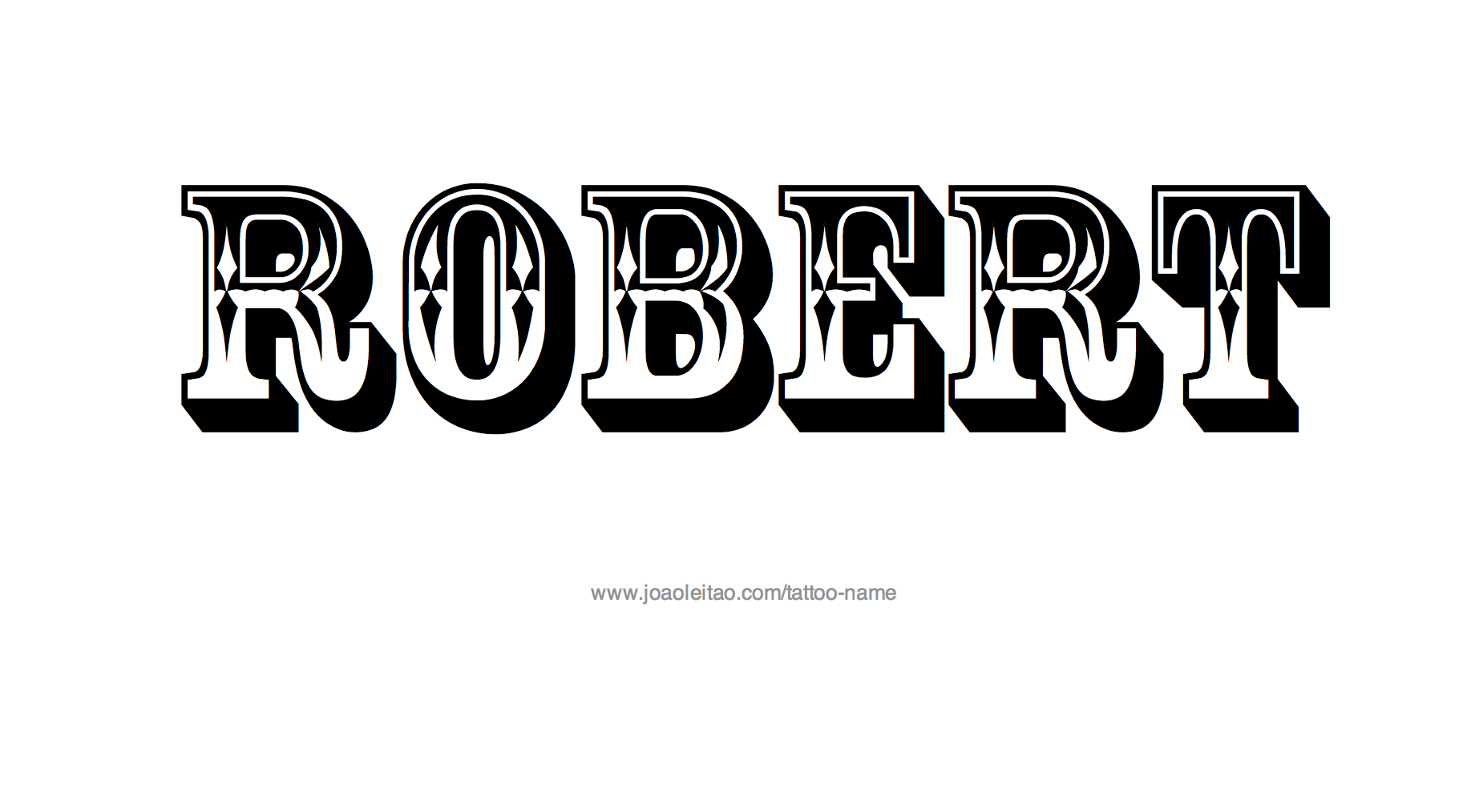 Tattoo Design Name Robert 