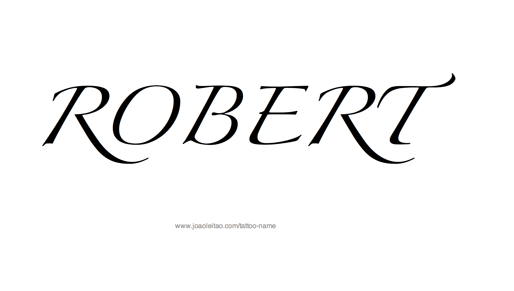 Tattoo Design Name Robert 