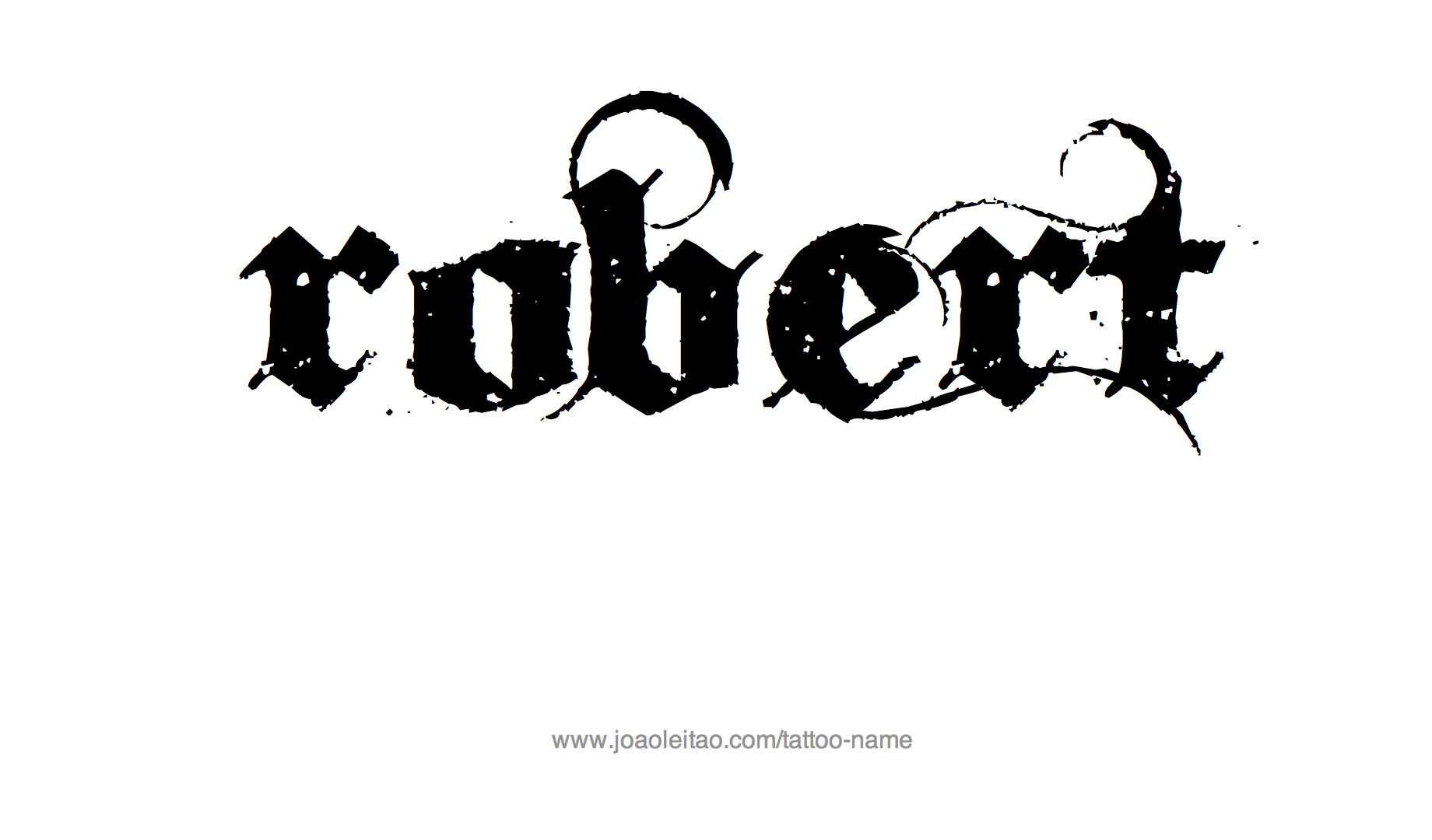 Tattoo Design Name Robert 