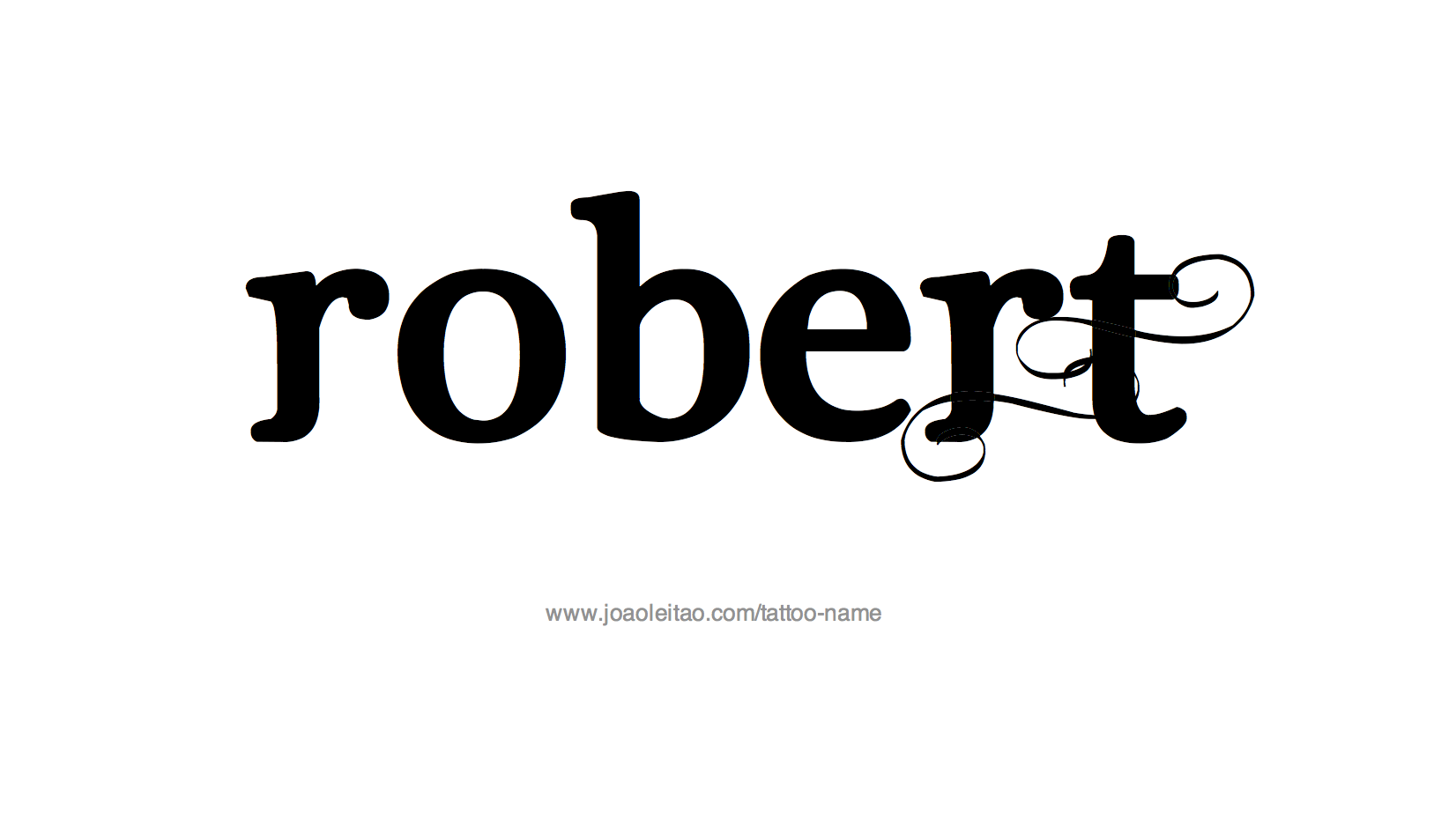 Tattoo Design Name Robert 