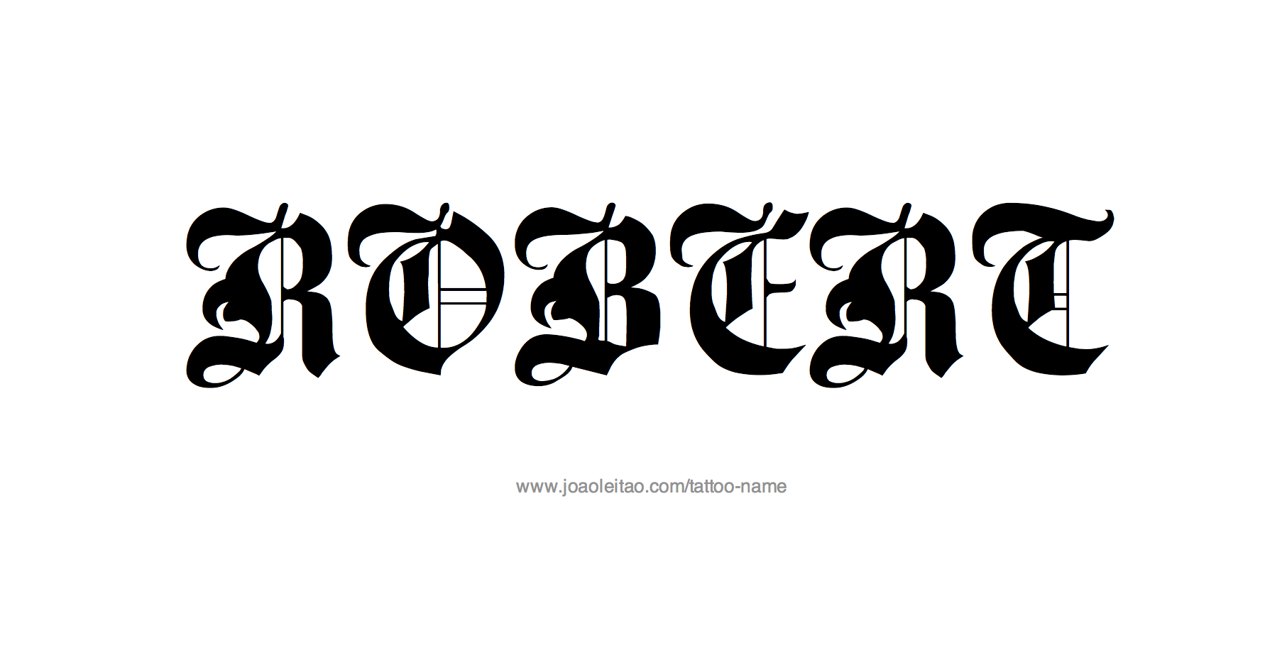 Tattoo Design Name Robert 