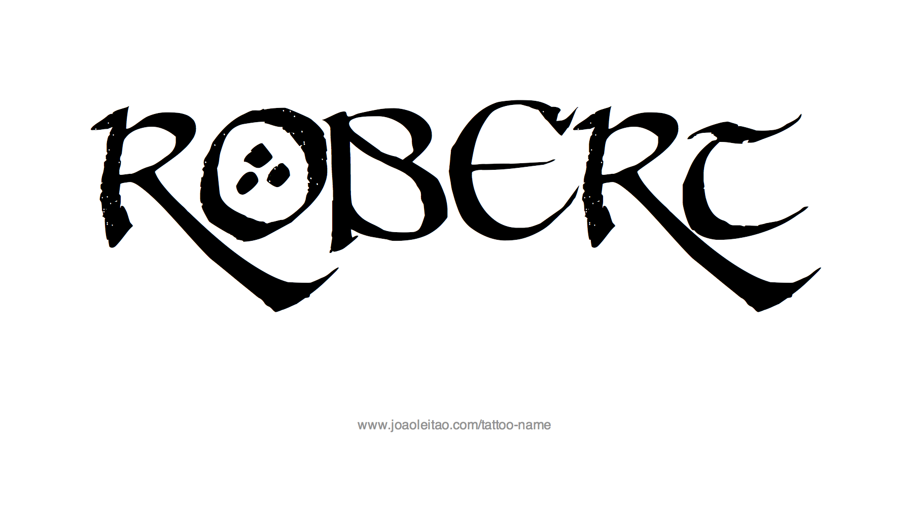 Tattoo Design Name Robert 