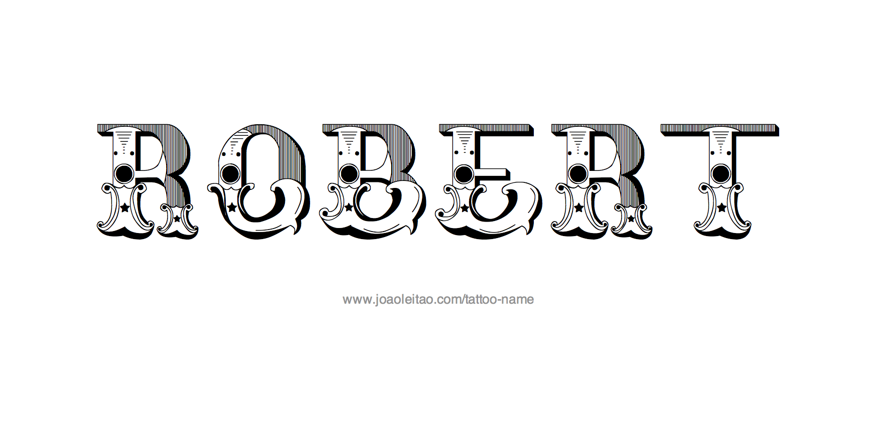 Tattoo Design Name Robert 