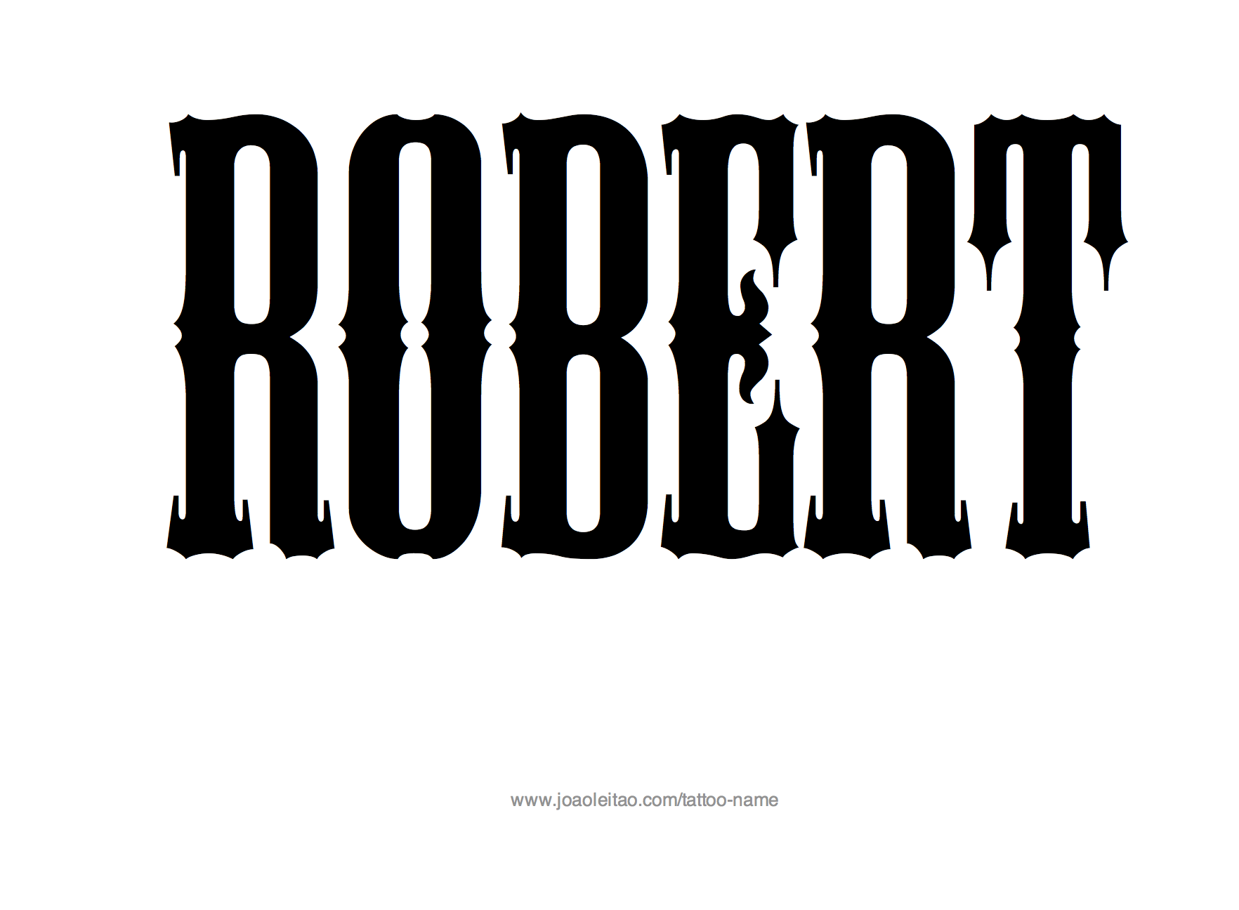 Tattoo Design Name Robert 