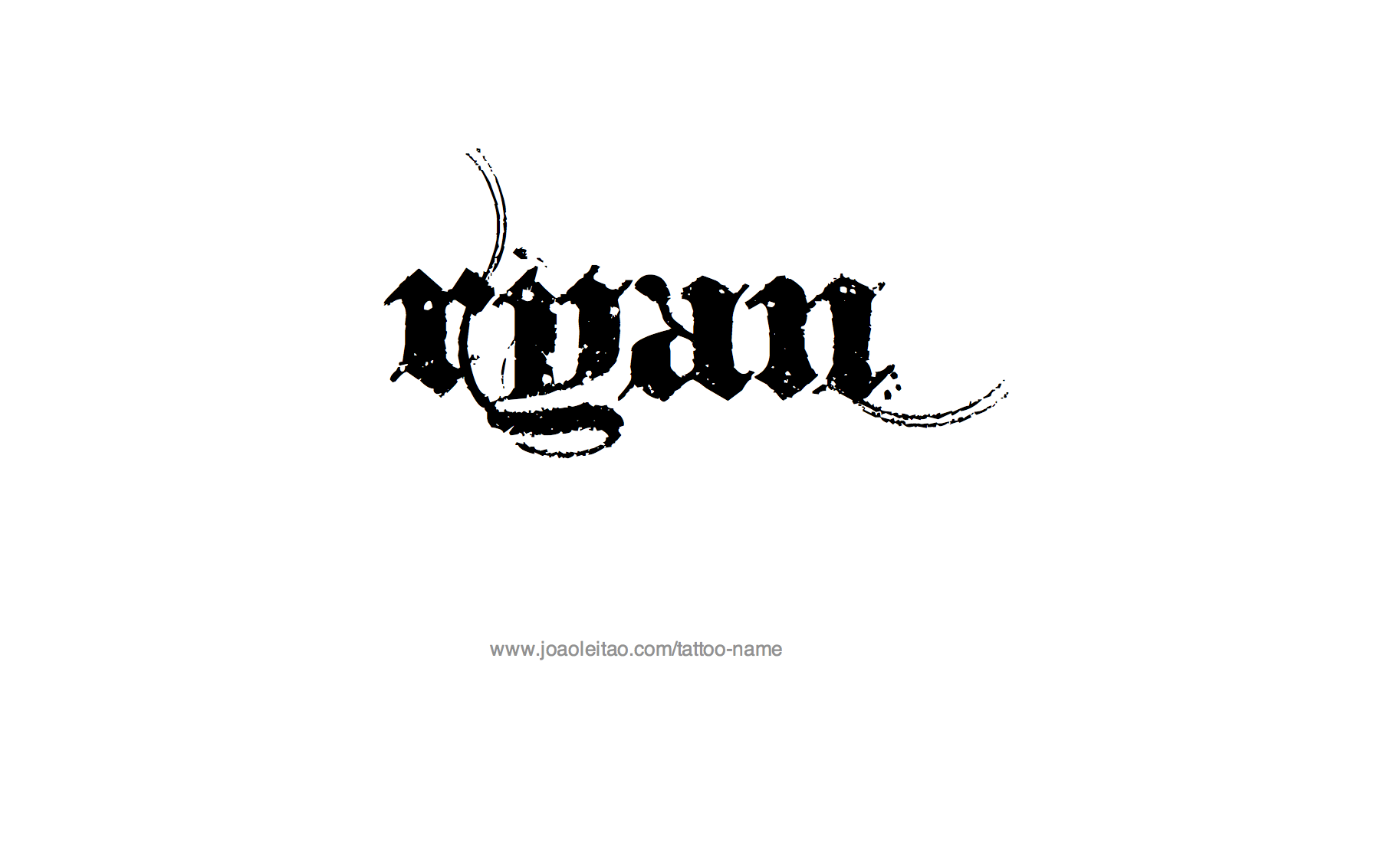 Ryan Name Tattoo Designs