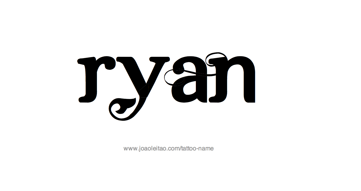 Tattoo Design Name Ryan 