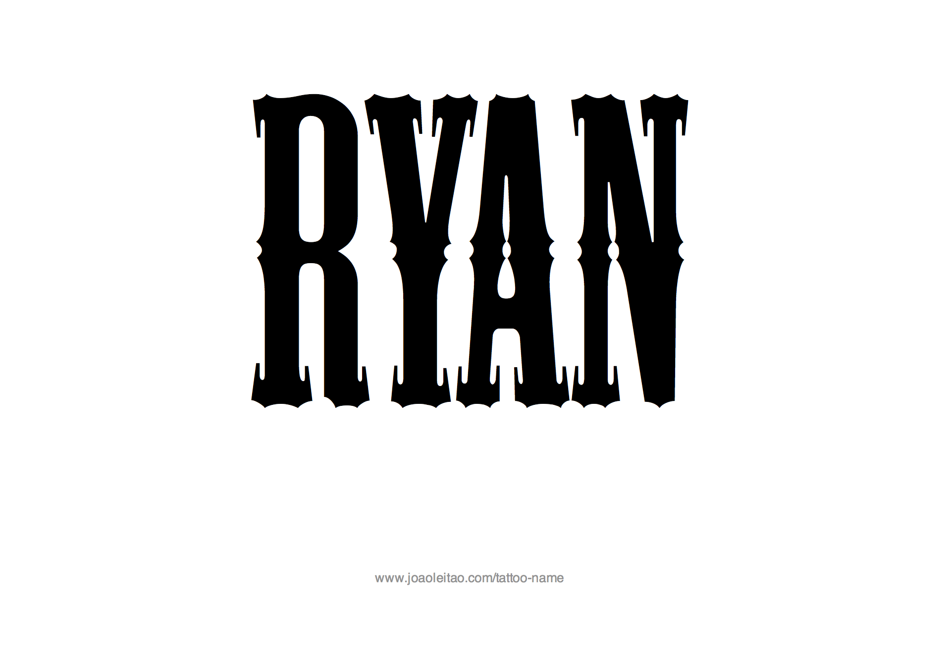 Tattoo Design Name Ryan 