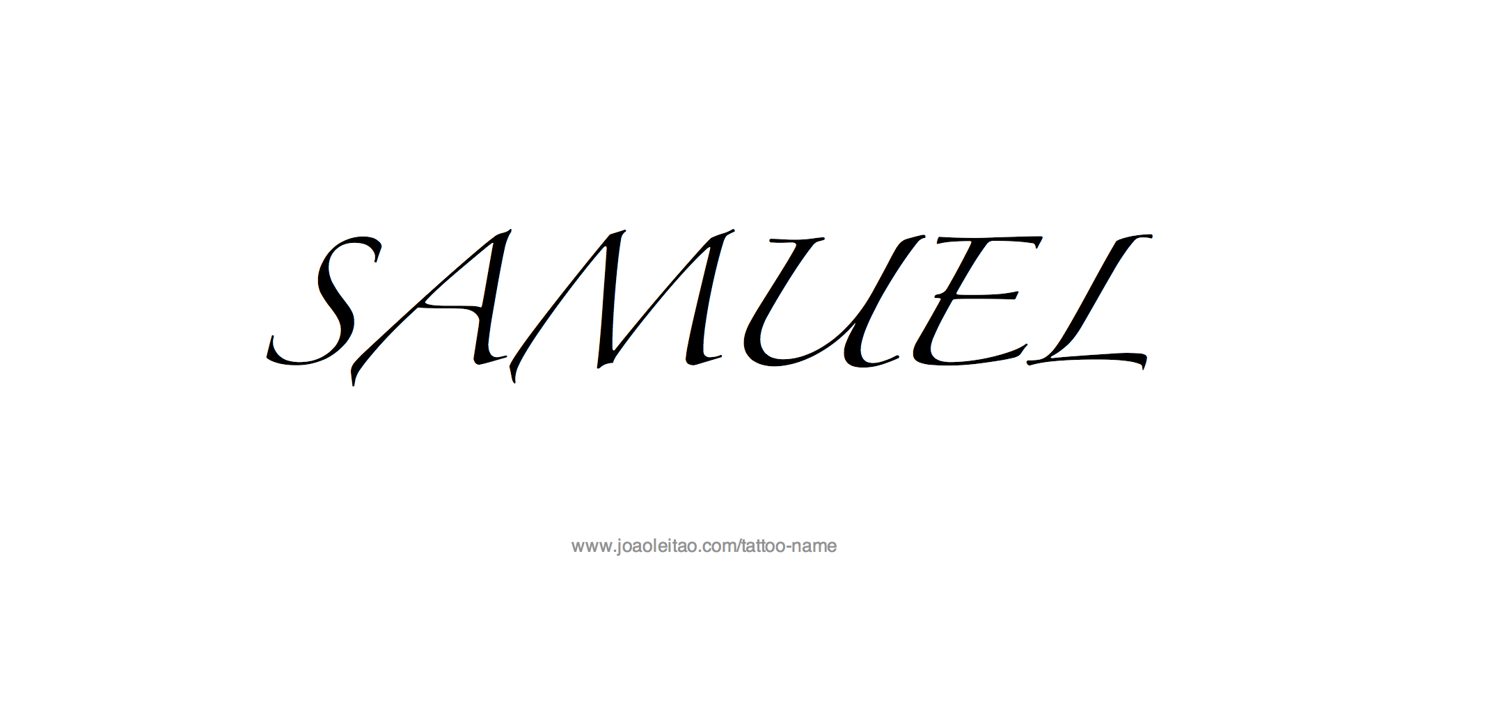 Tattoo Design Name Samuel 