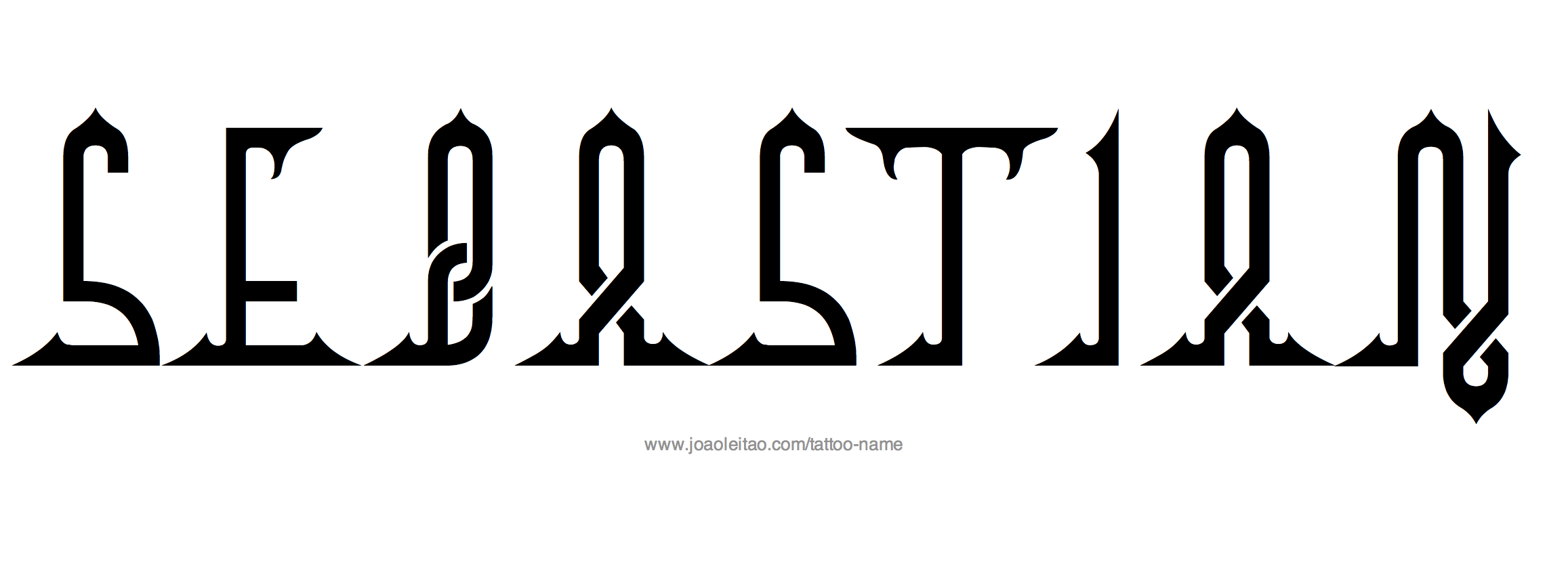 Tattoo Design Name Sebastian 