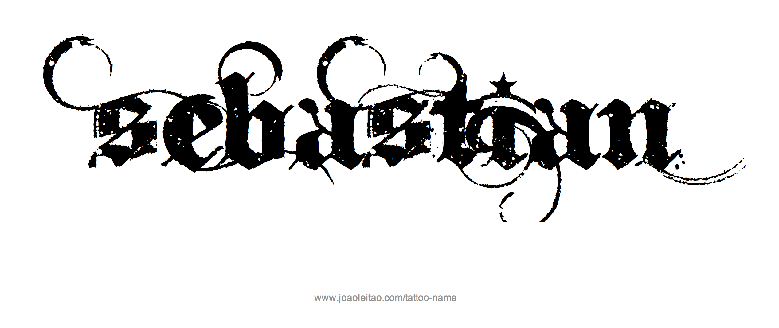 Tattoo Design Name Sebastian 