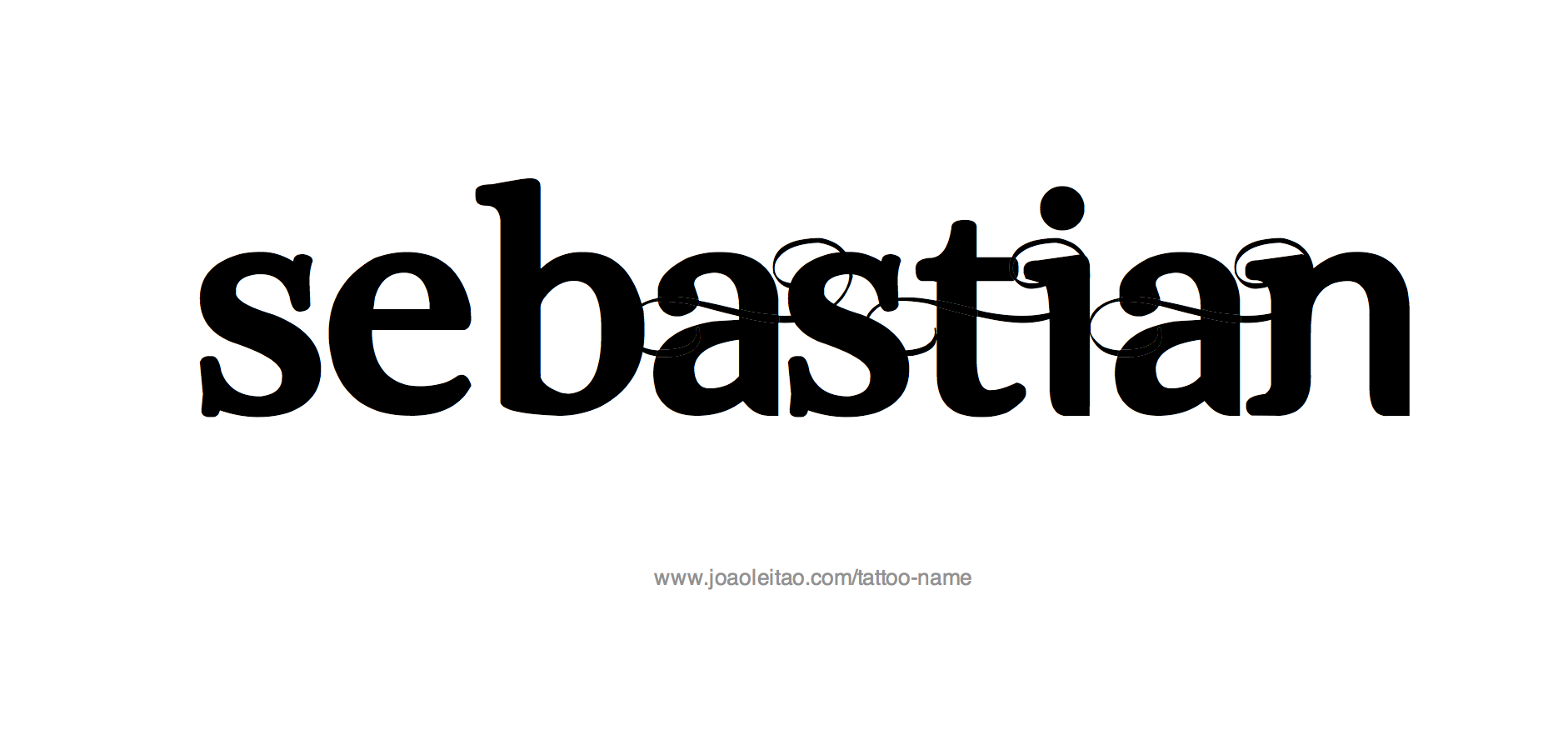 Tattoo Design Name Sebastian 