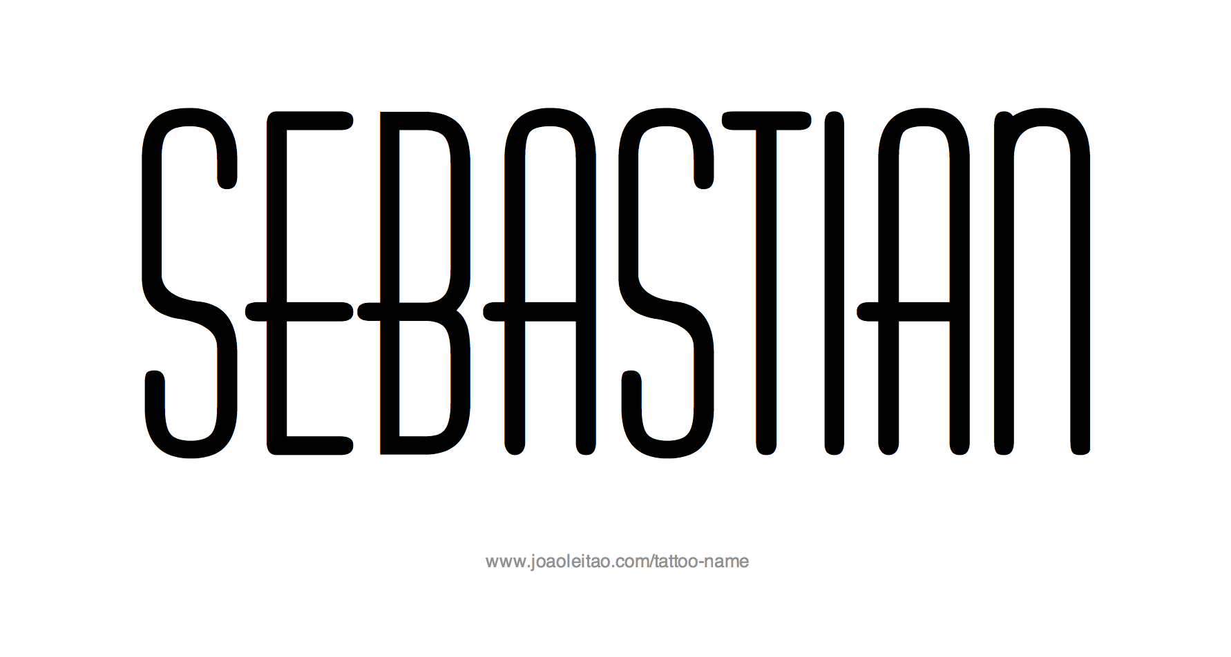 Tattoo Design Name Sebastian 