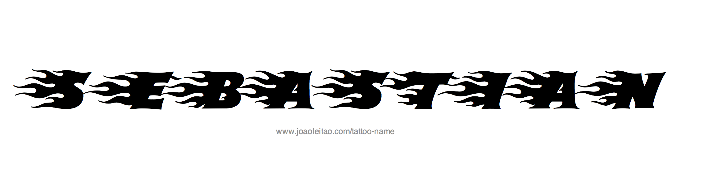 Tattoo Design Name Sebastian 