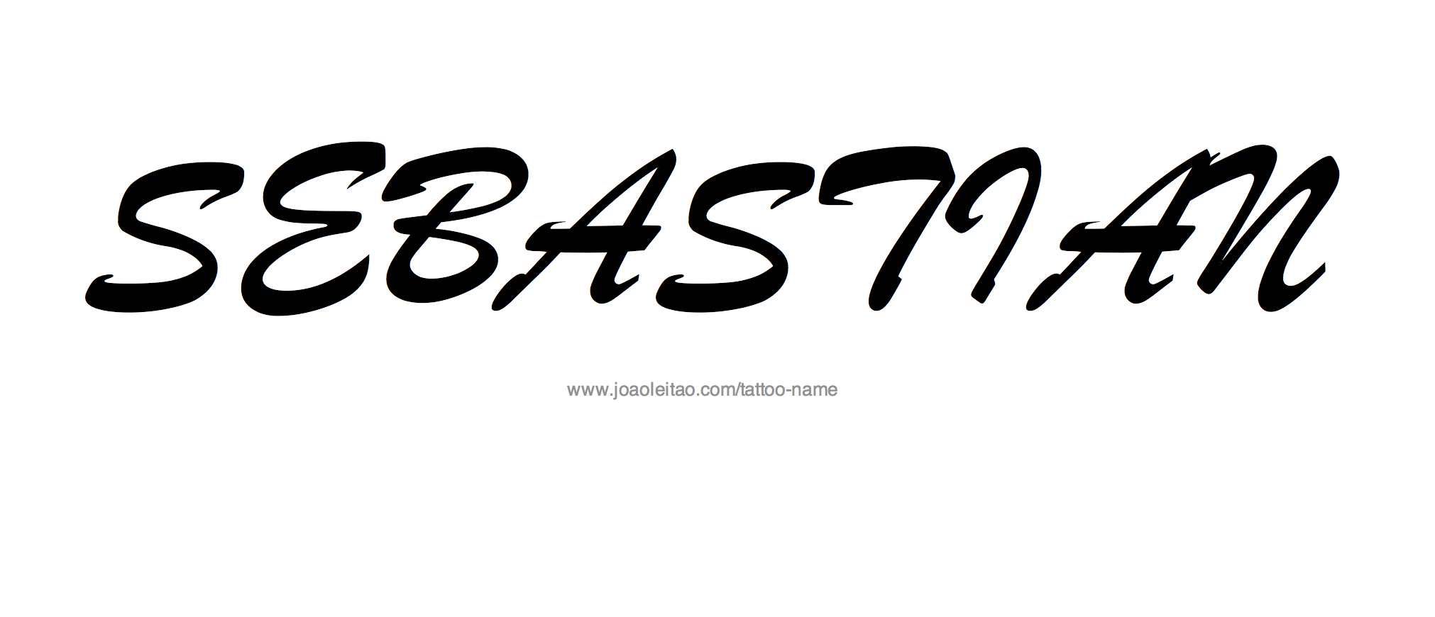 Tattoo Design Name Sebastian 