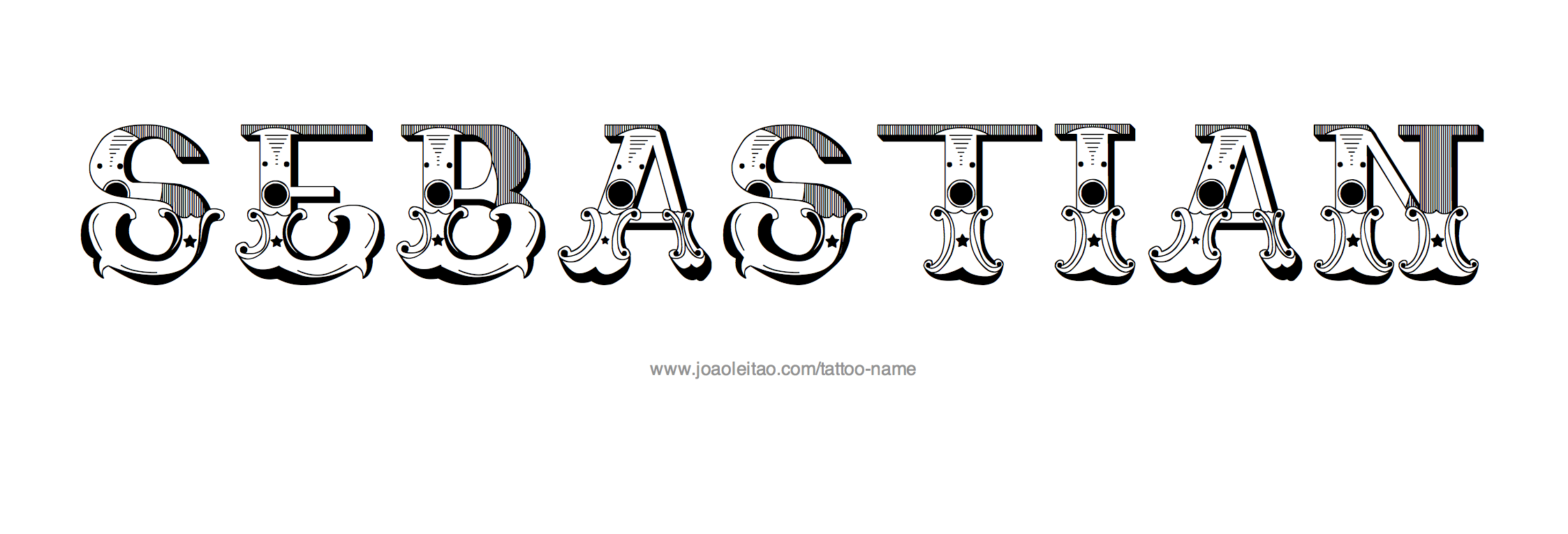 Tattoo Design Name Sebastian 