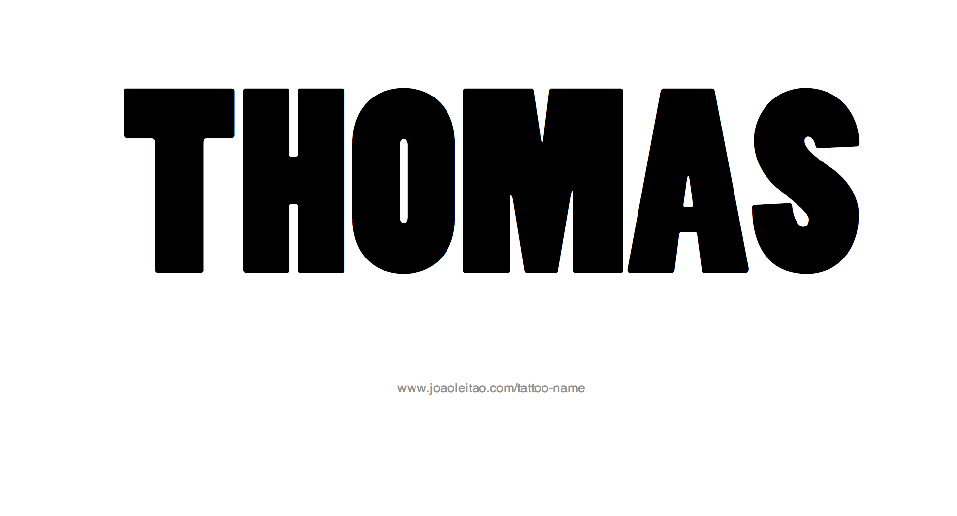 Tattoo Design Name Thomas 