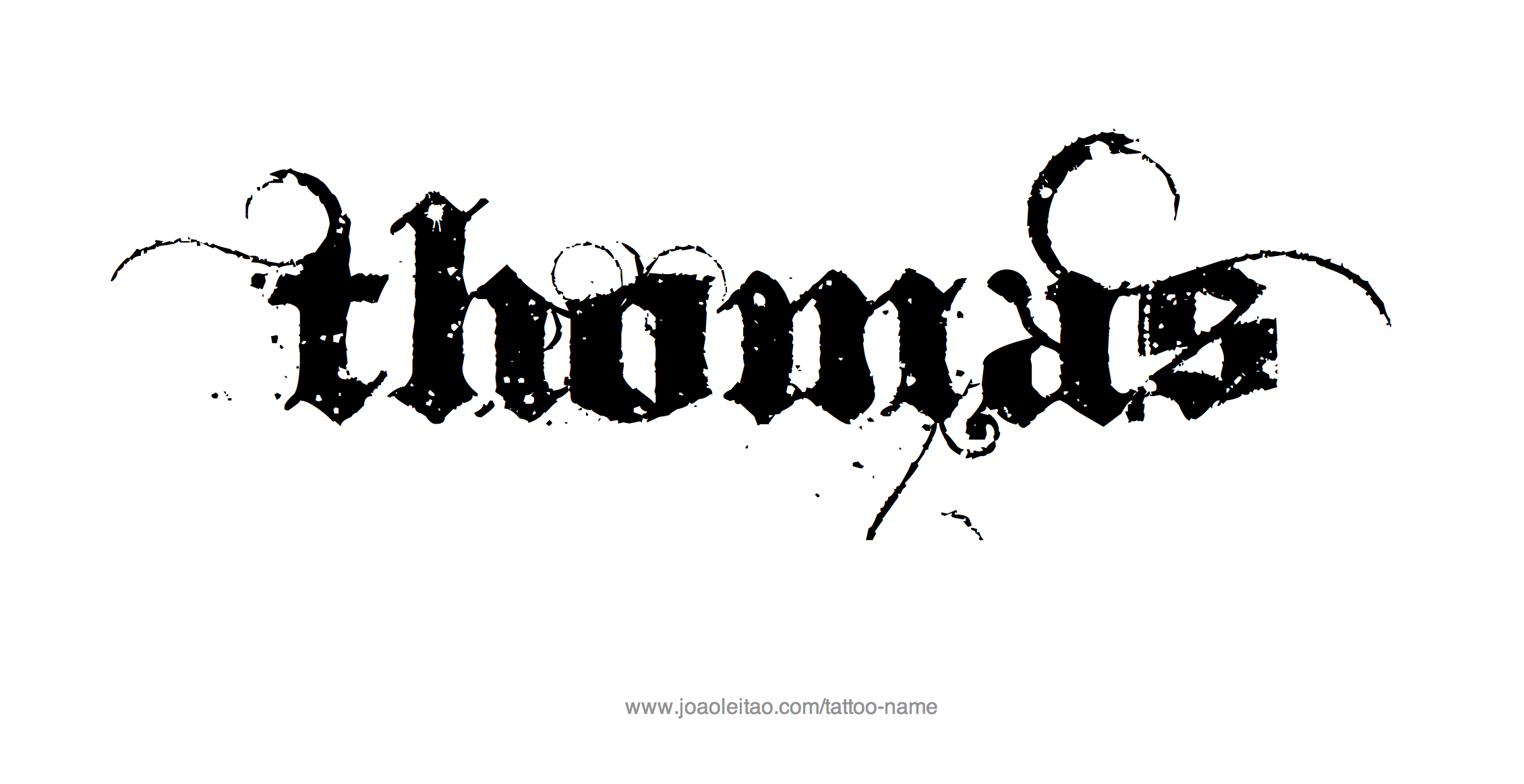 Tattoo Design Name Thomas 