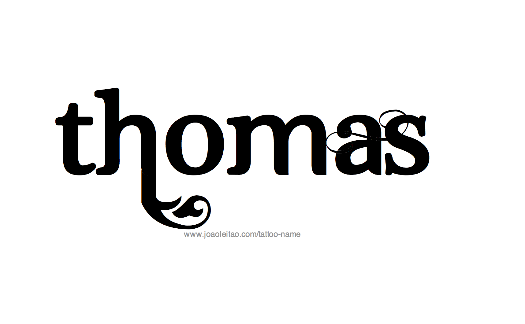 Tattoo Design Name Thomas 