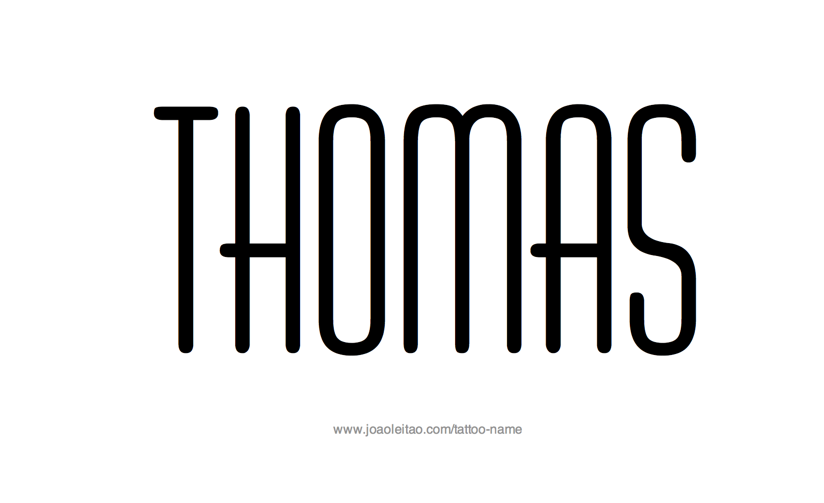 Tattoo Design Name Thomas 