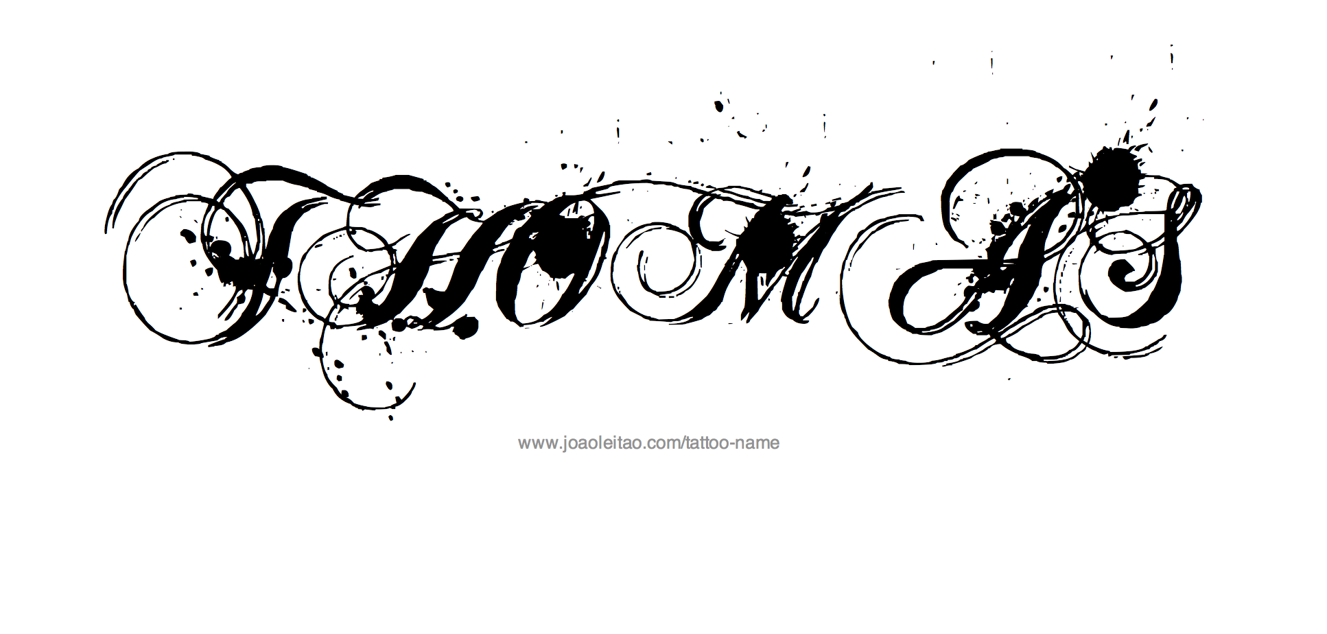 Tattoo Design Name Thomas 