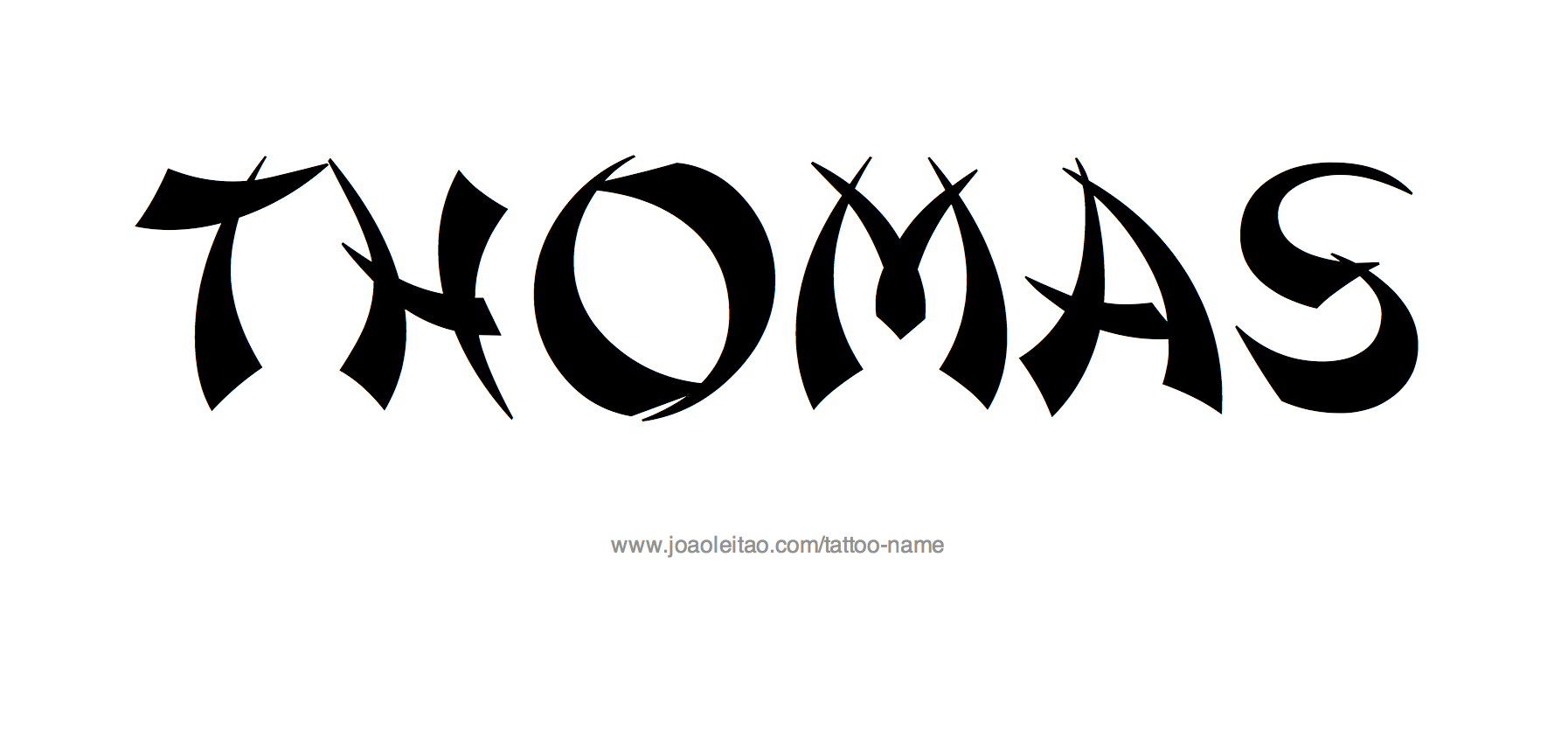 Tattoo Design Name Thomas 